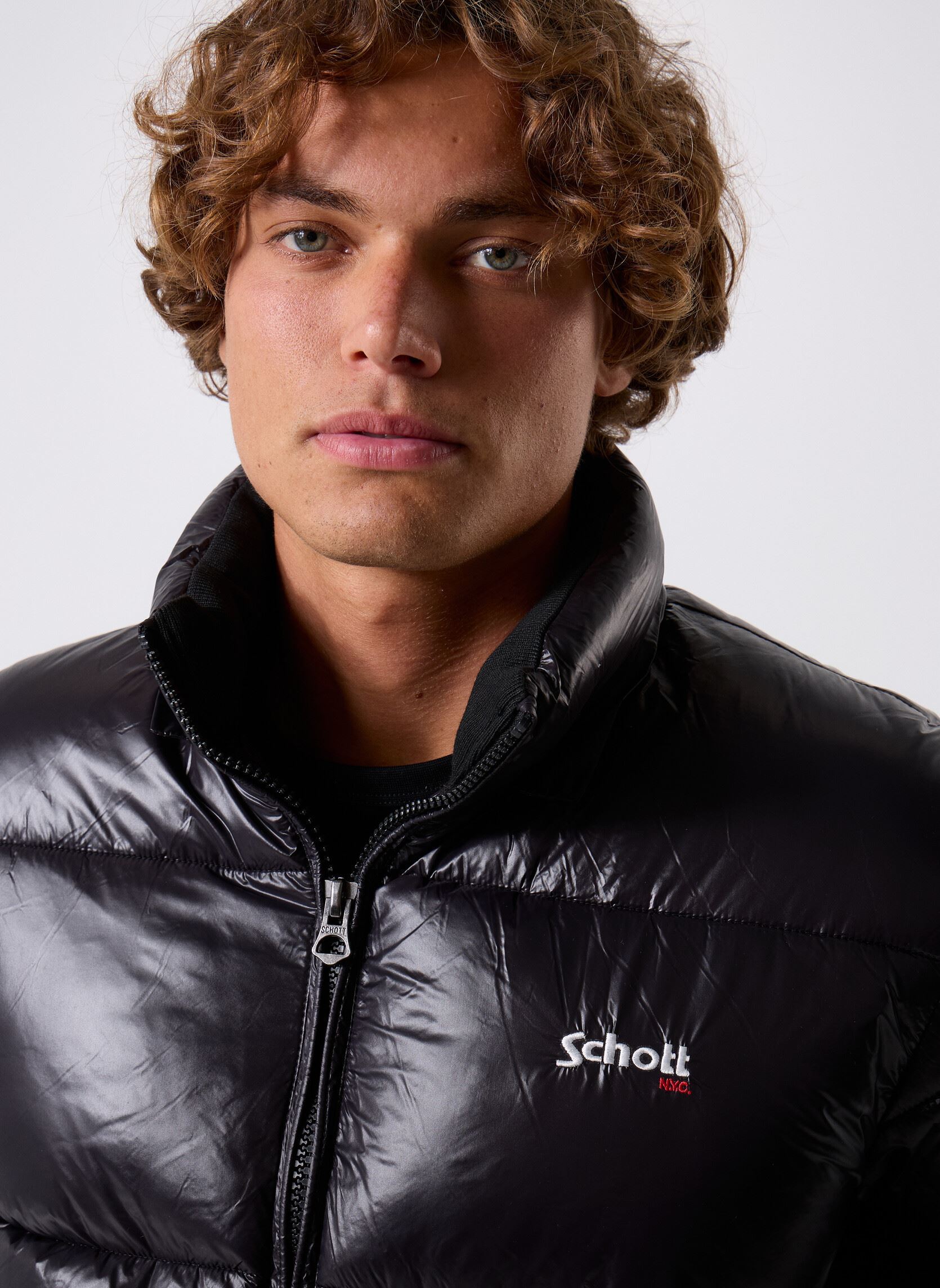 Doudounes Doudoune Brillante Rib Schott COLUSA homme noir Schott Doudounes Doudoune Brillante Rib Schott COLUSA homme noir BLACK