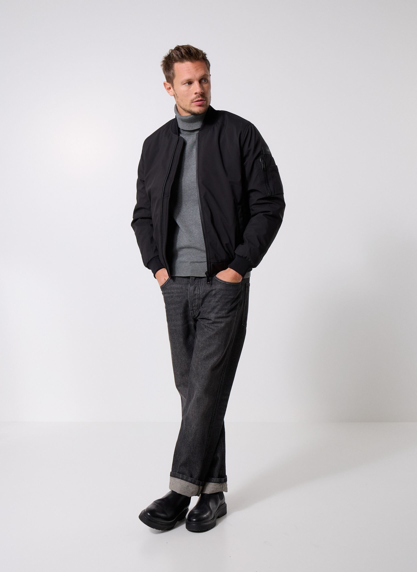 Blousons Blouson Bombers Schott DENIS homme noir Schott Blousons Blouson Bombers Schott DENIS homme noir BLACK