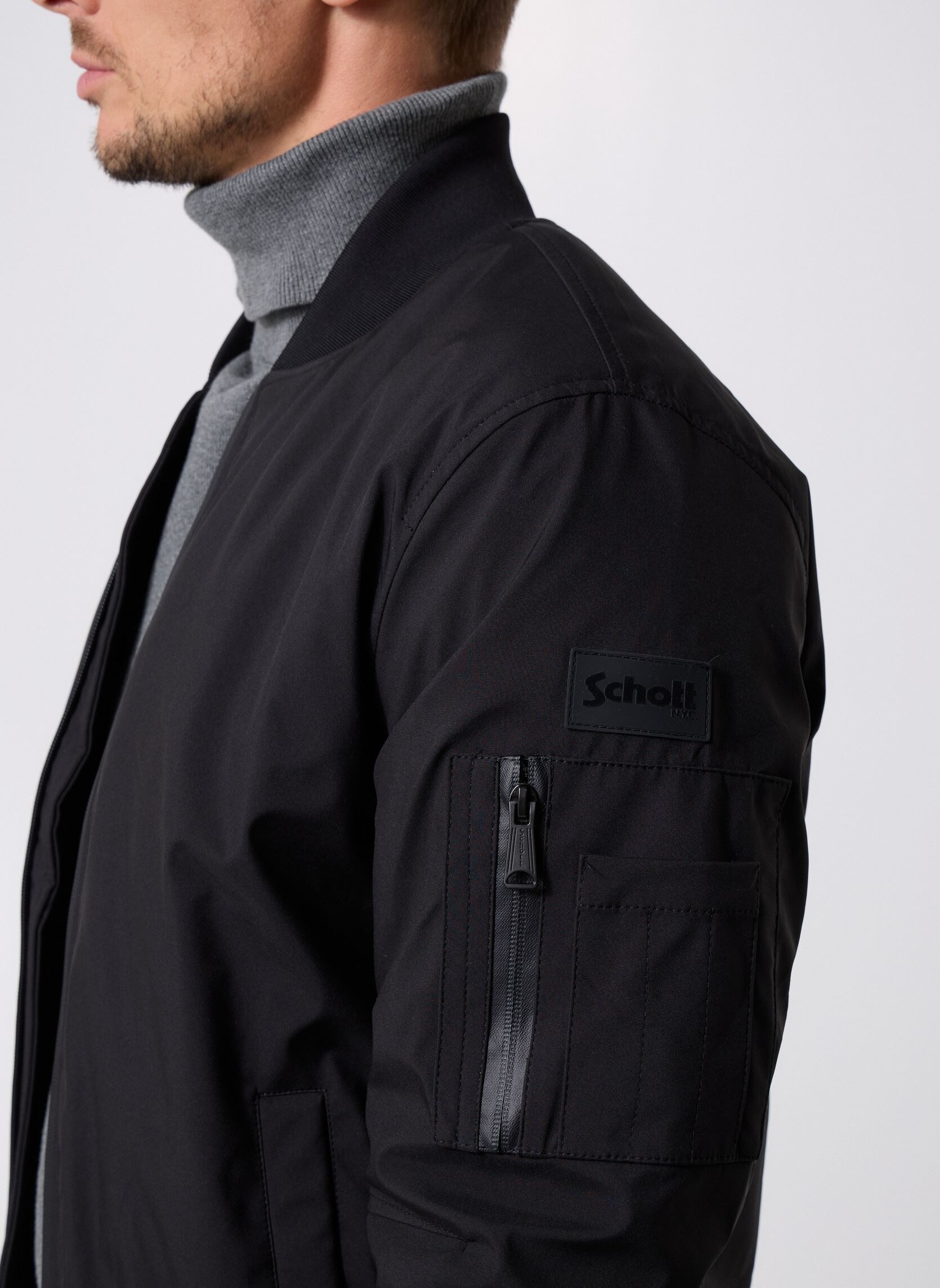 Blousons Blouson Bombers Schott DENIS homme noir Schott Blousons Blouson Bombers Schott DENIS homme noir BLACK