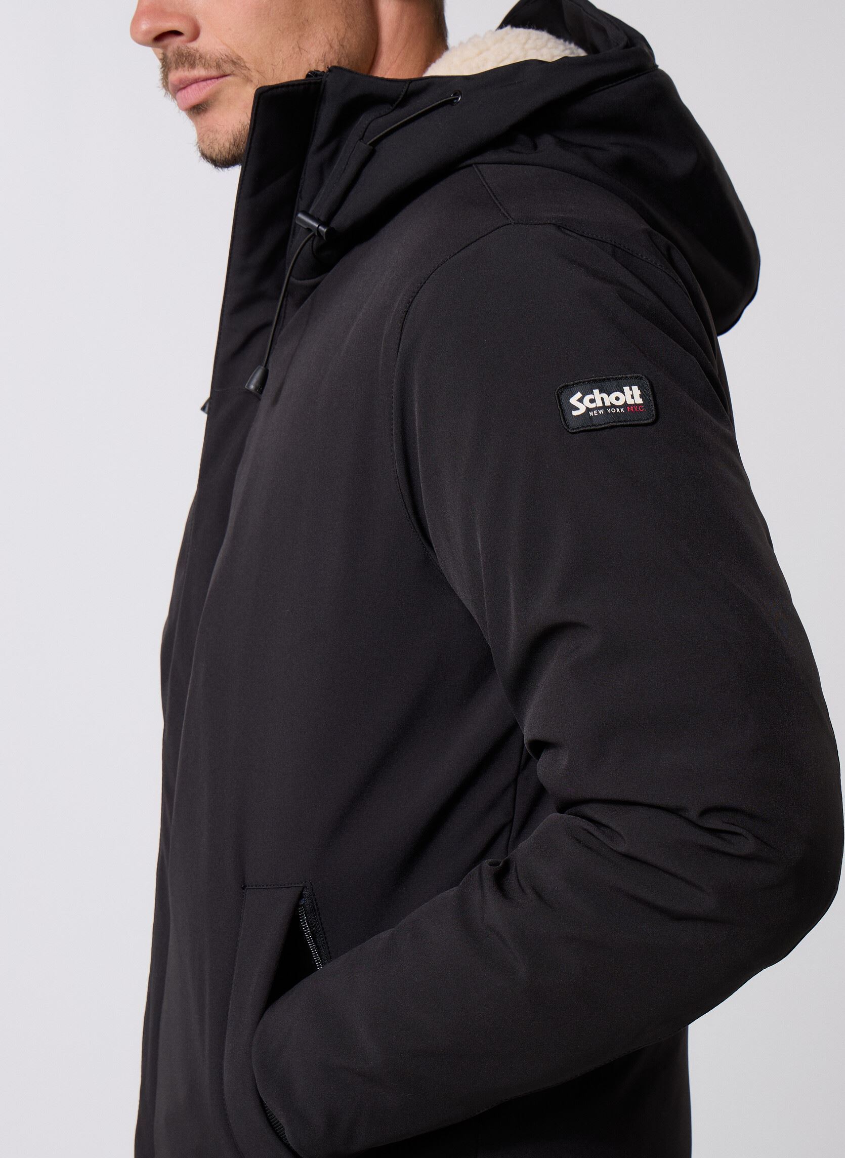 Parkas Parka Doublure Doudoune Schott ELJIN homme noir Schott Parkas Parka Doublure Doudoune Schott ELJIN homme noir BLACK