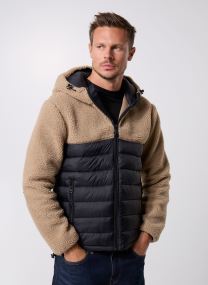 Vestes polaires Big Sweat Sherpa Nylon Schott SWBRIGHTON homme beige Schott Vestes polaires Big Sweat Sherpa Nylon Schott SWBRIGHTON homme beige BEIGE/BLACK