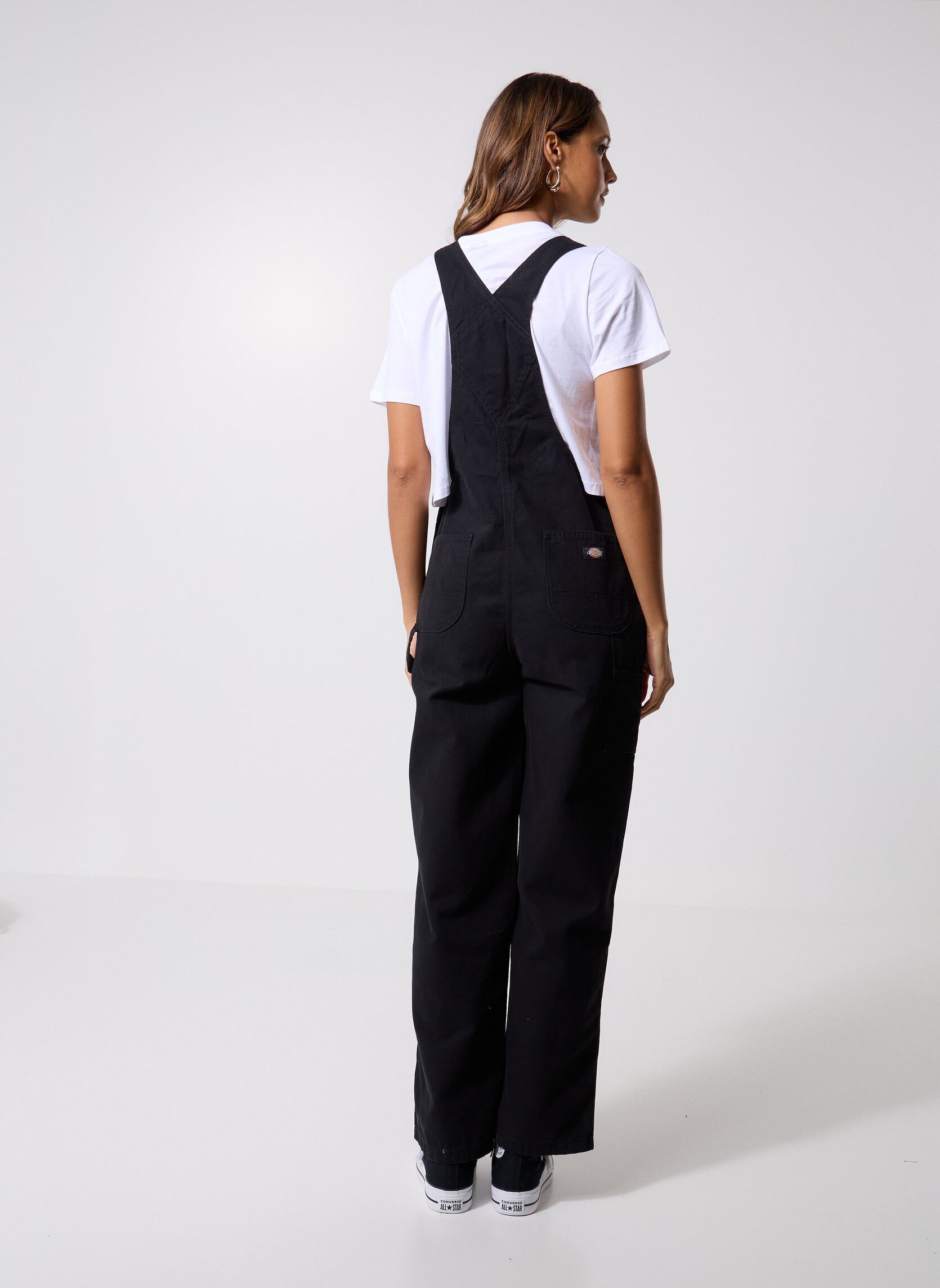 Latzhosen Canvas Bib W damen schwarz Dickies Latzhosen Canvas Bib W damen schwarz BLACK