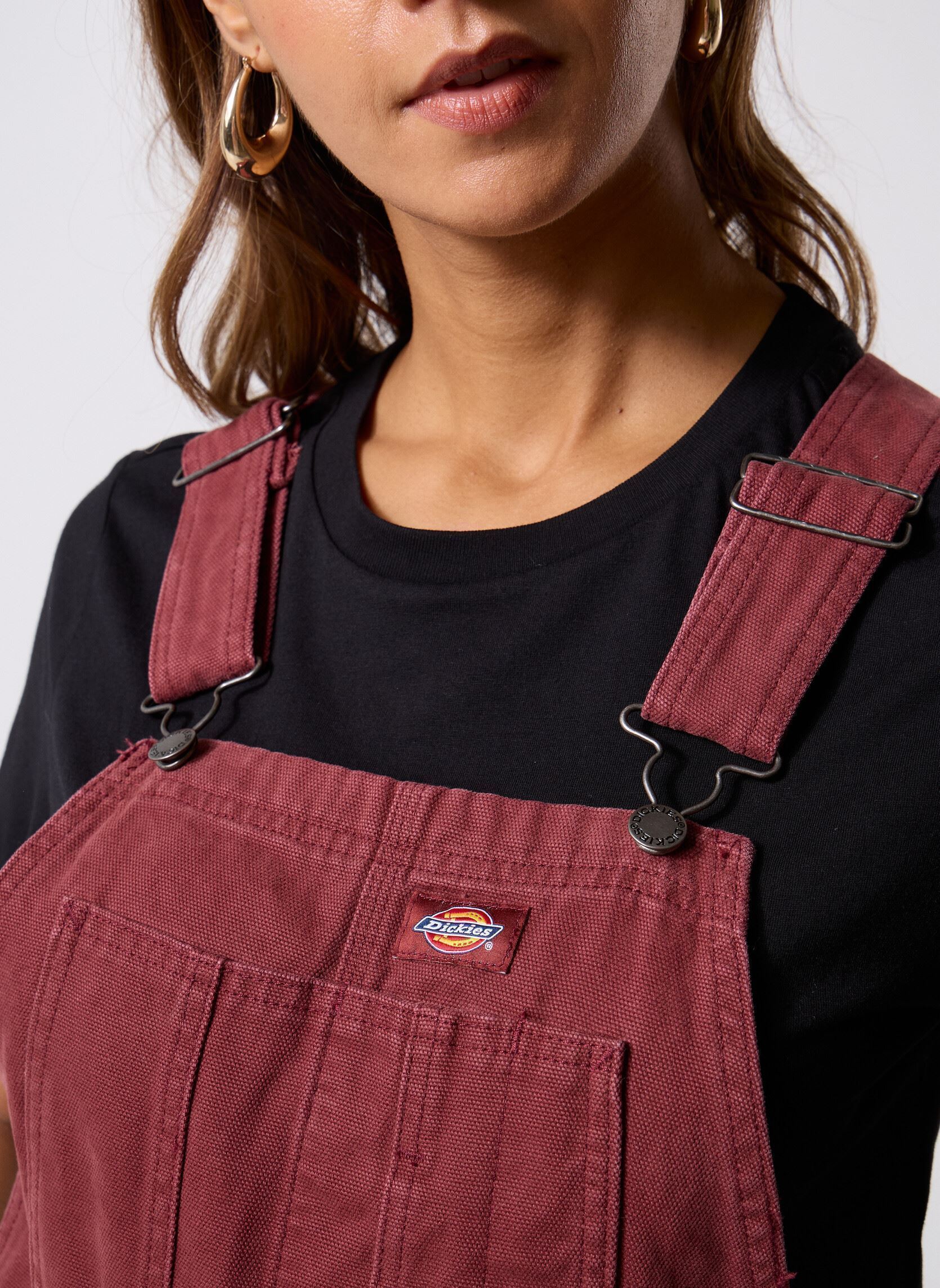 Salopettes Canvas Bib W femme bordeaux Dickies Salopettes Canvas Bib W femme bordeaux ANDORRA