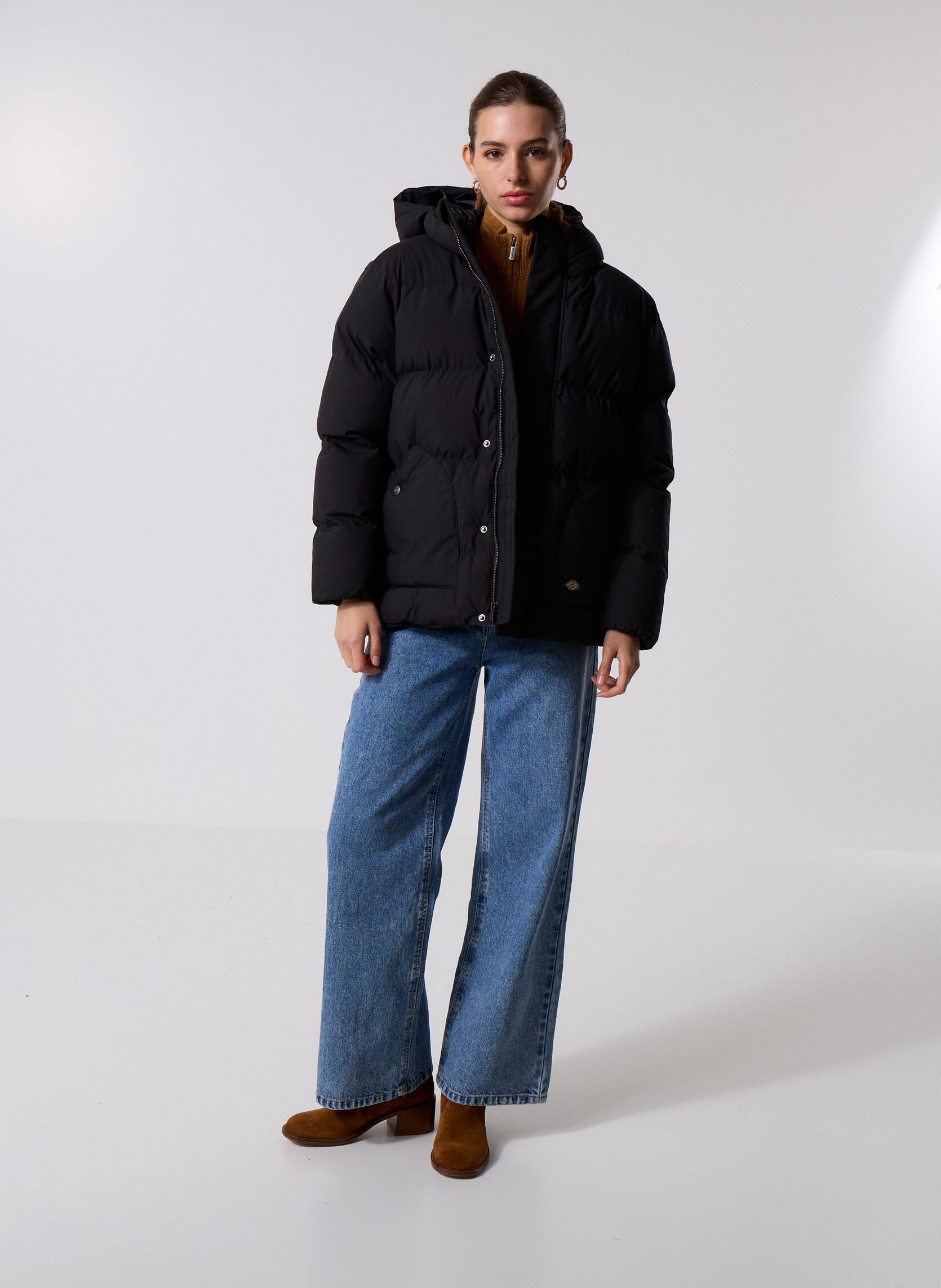 Daunenjacken Eagleville Hooded Puffer W damen schwarz Dickies Daunenjacken Eagleville Hooded Puffer W damen schwarz BLACK