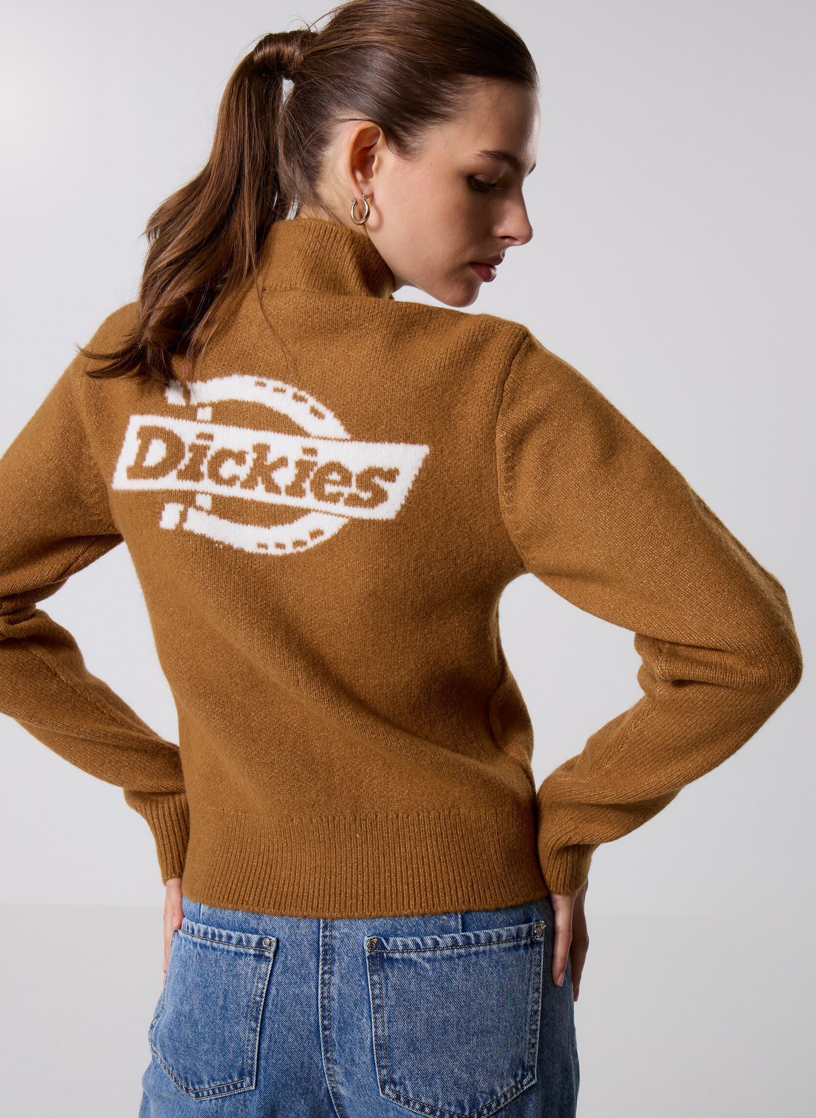 Tee-shirts manches longues Ruston Qz Sweater W femme marron Dickies Tee-shirts manches longues Ruston Qz Sweater W femme marron BROWN DUCK