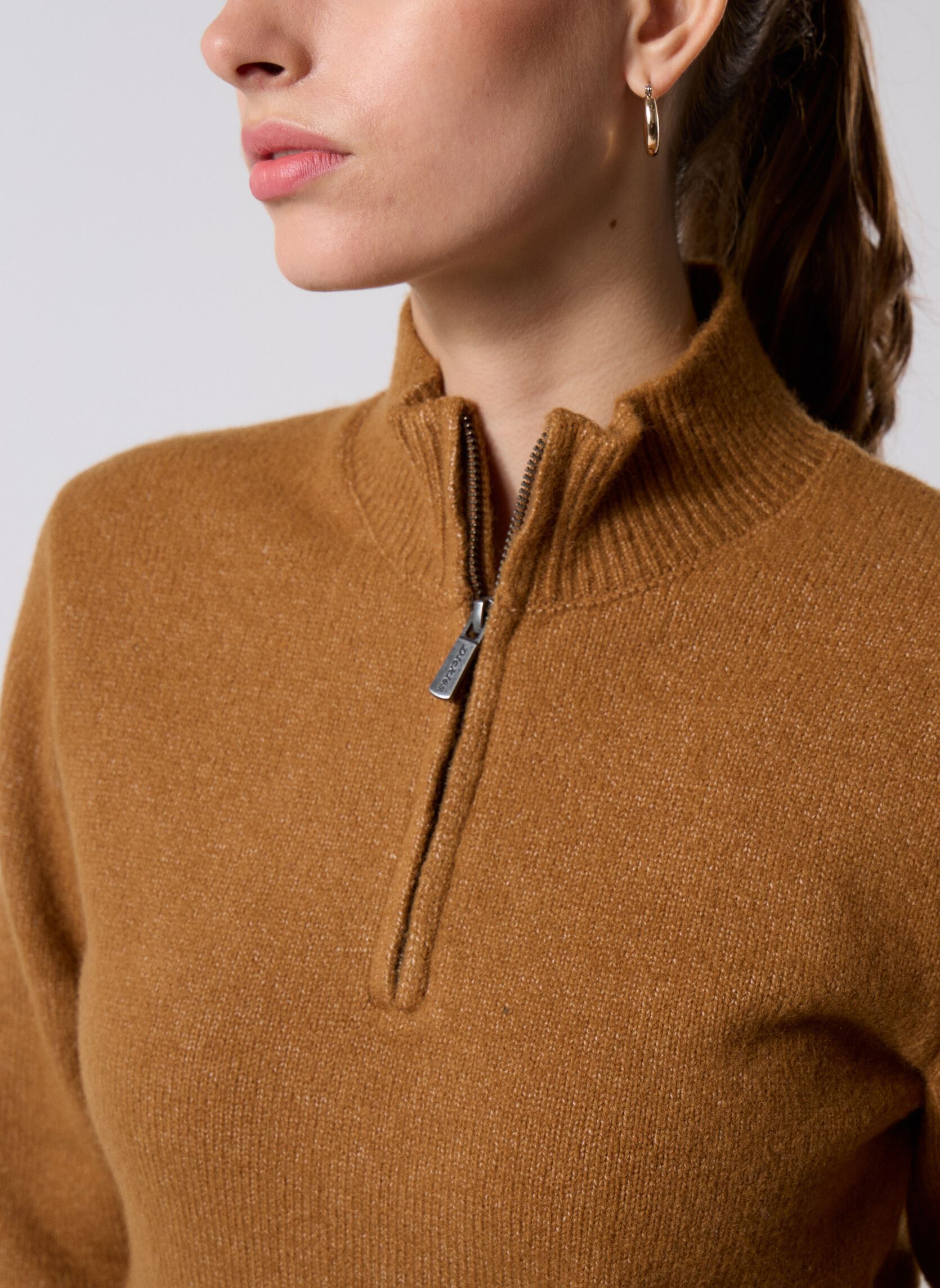 Tee-shirts manches longues Ruston Qz Sweater W femme marron Dickies Tee-shirts manches longues Ruston Qz Sweater W femme marron BROWN DUCK