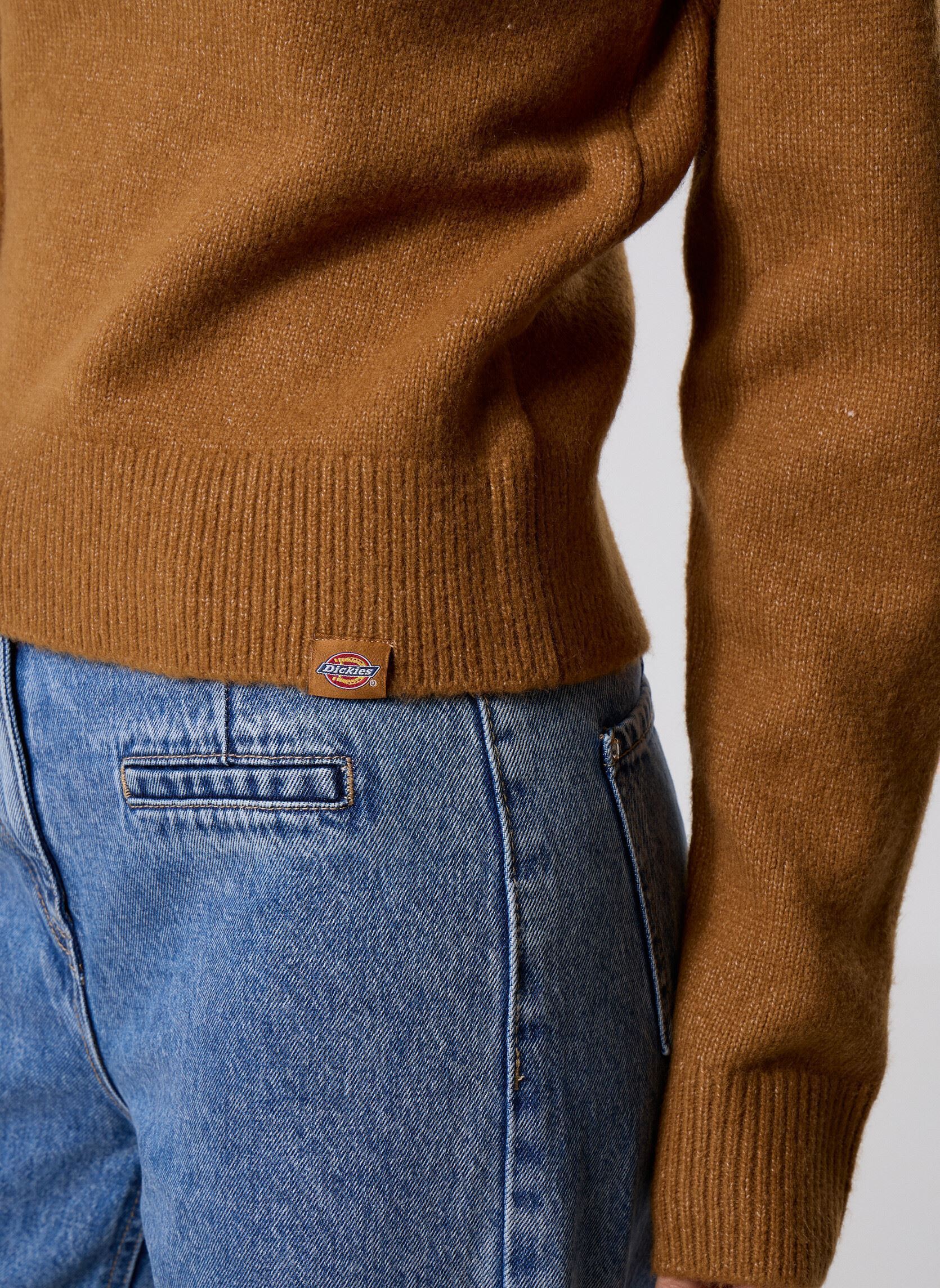 Tee-shirts manches longues Ruston Qz Sweater W femme marron Dickies Tee-shirts manches longues Ruston Qz Sweater W femme marron BROWN DUCK