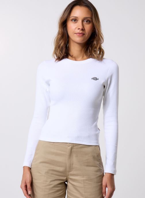 Dickies Tee-shirts manches longues Gladeville Tee Ls W femme blanc