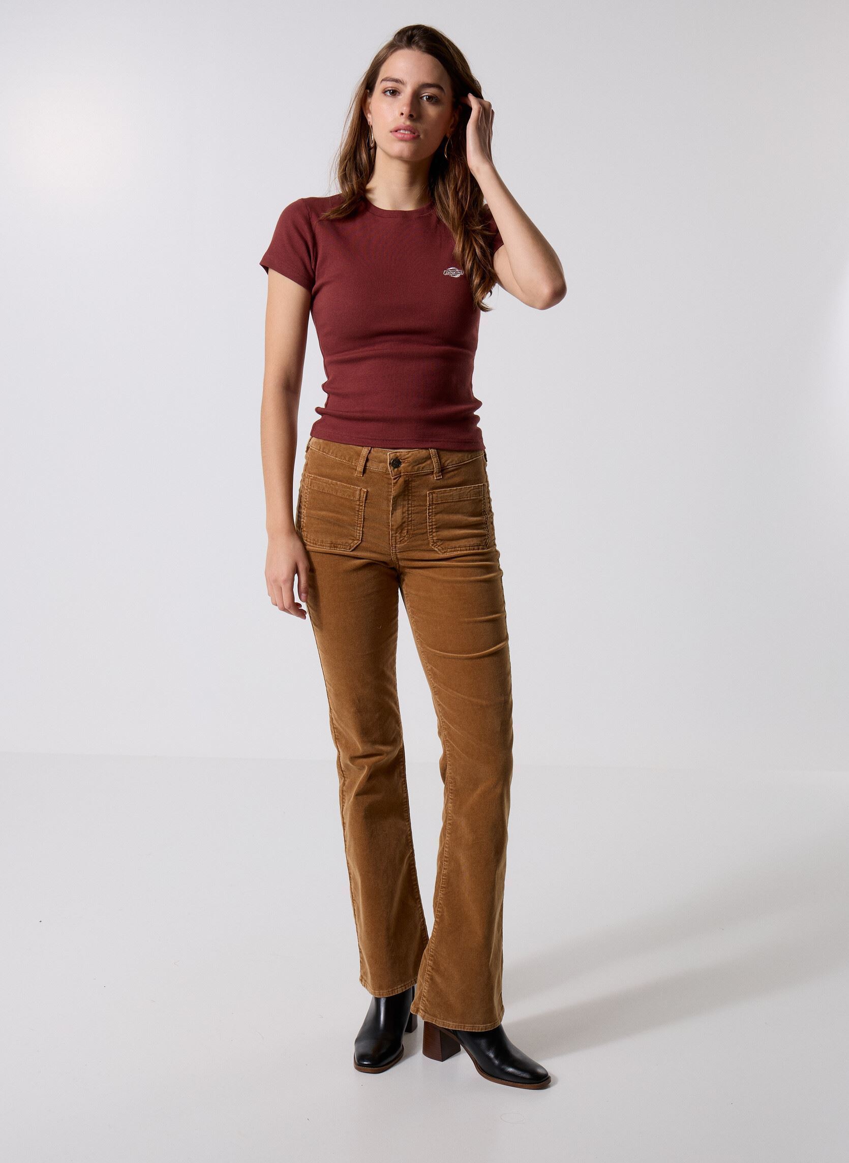 Kurzarm-T-Shirts Gladeville Tee Ss W damen bordeaux Dickies Kurzarm-T-Shirts Gladeville Tee Ss W damen bordeaux ANDORRA