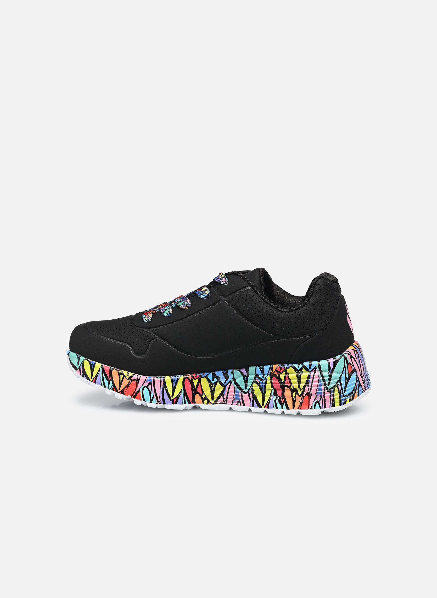 Baskets Uno Lite - Subtle Love Goldcrown fille noir Skechers Baskets Uno Lite - Subtle Love Goldcrown fille noir BKMT