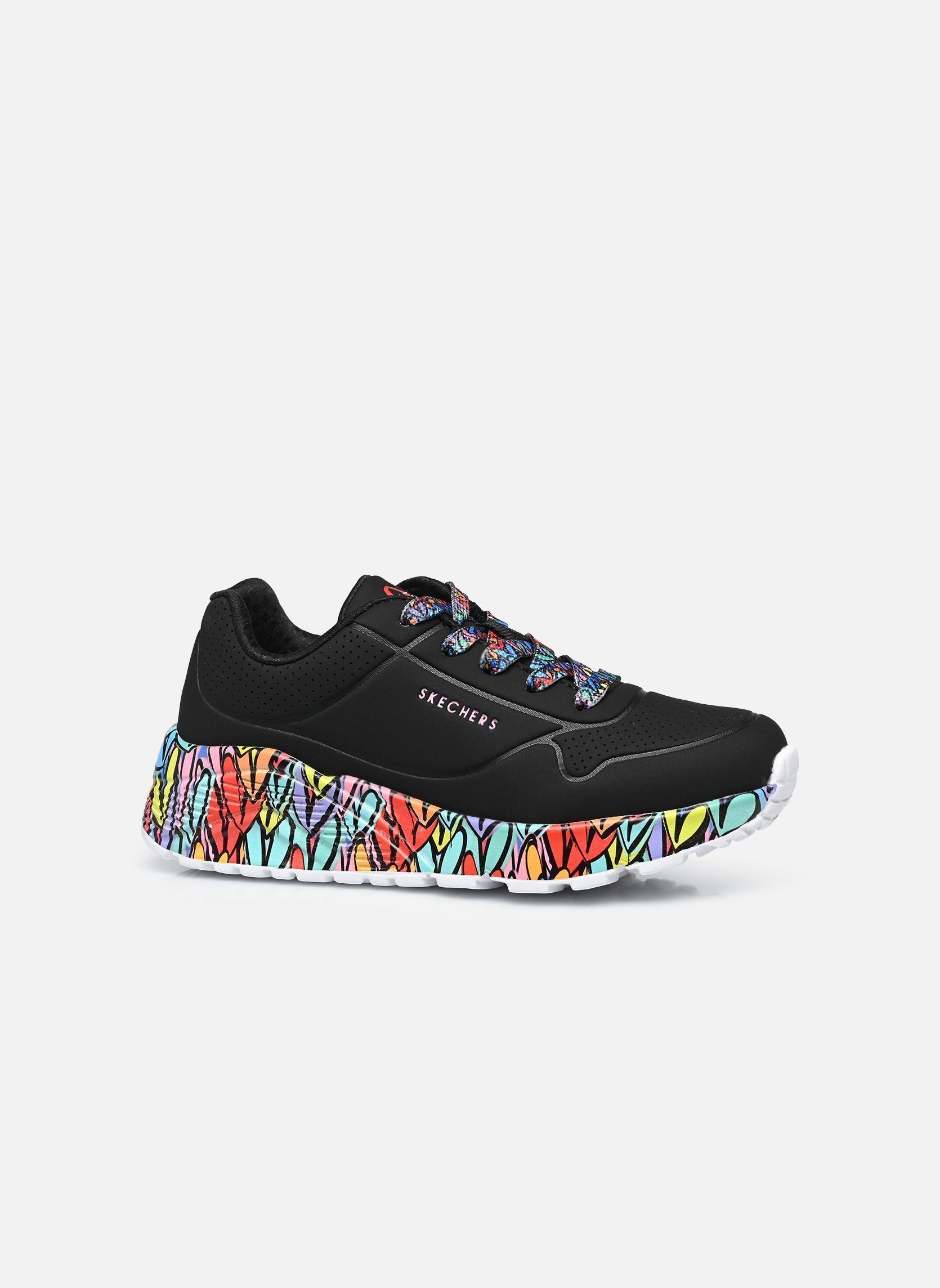 Baskets Uno Lite - Subtle Love Goldcrown fille noir Skechers Baskets Uno Lite - Subtle Love Goldcrown fille noir BKMT