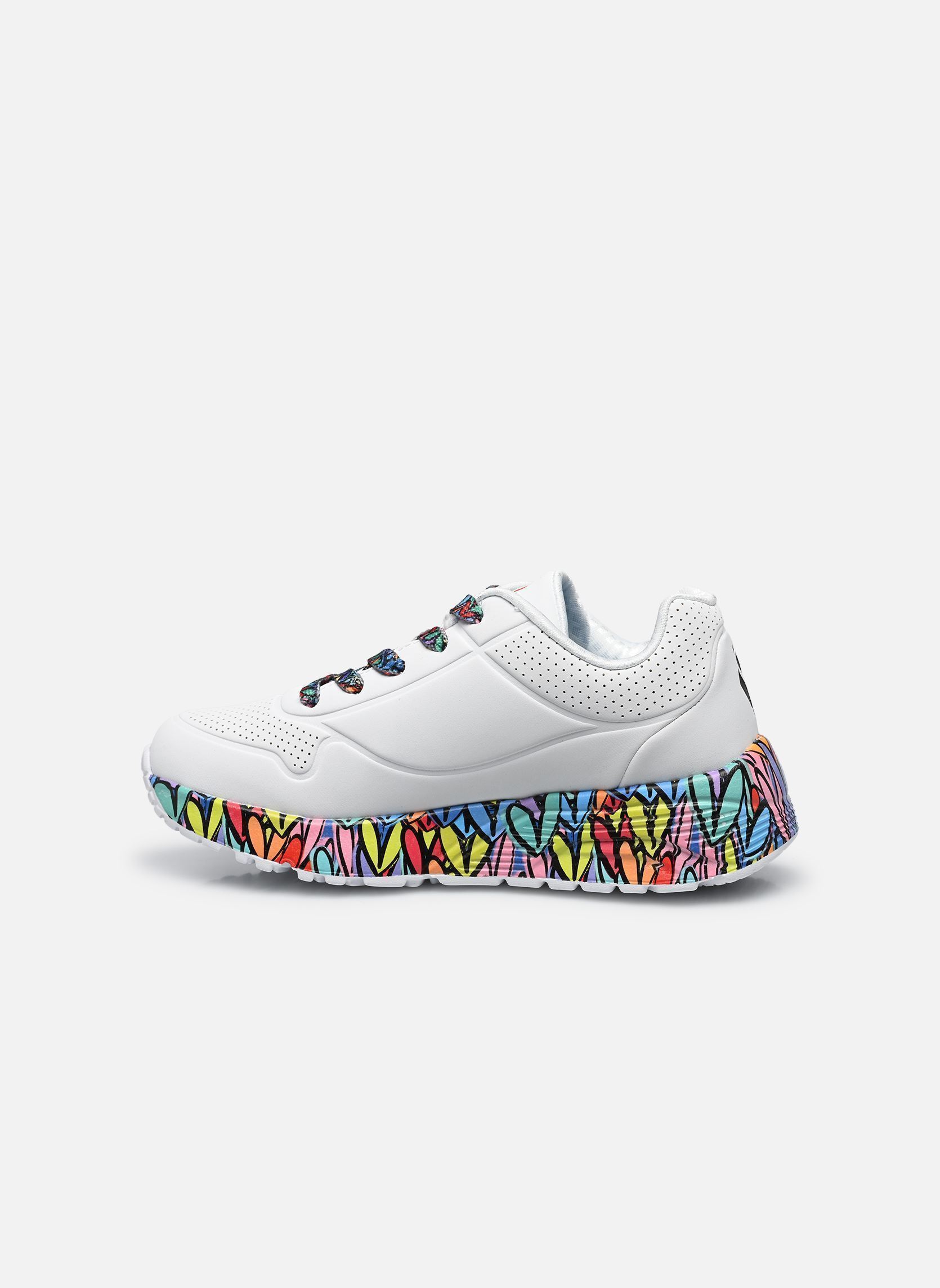 Baskets Uno Lite - Subtle Love Goldcrown fille blanc Skechers Baskets Uno Lite - Subtle Love Goldcrown fille blanc WMLT