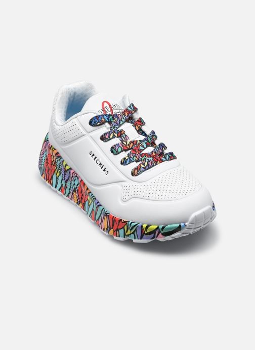 Skechers Sneaker Uno Lite - Subtle Love Goldcrown mädchen weiß