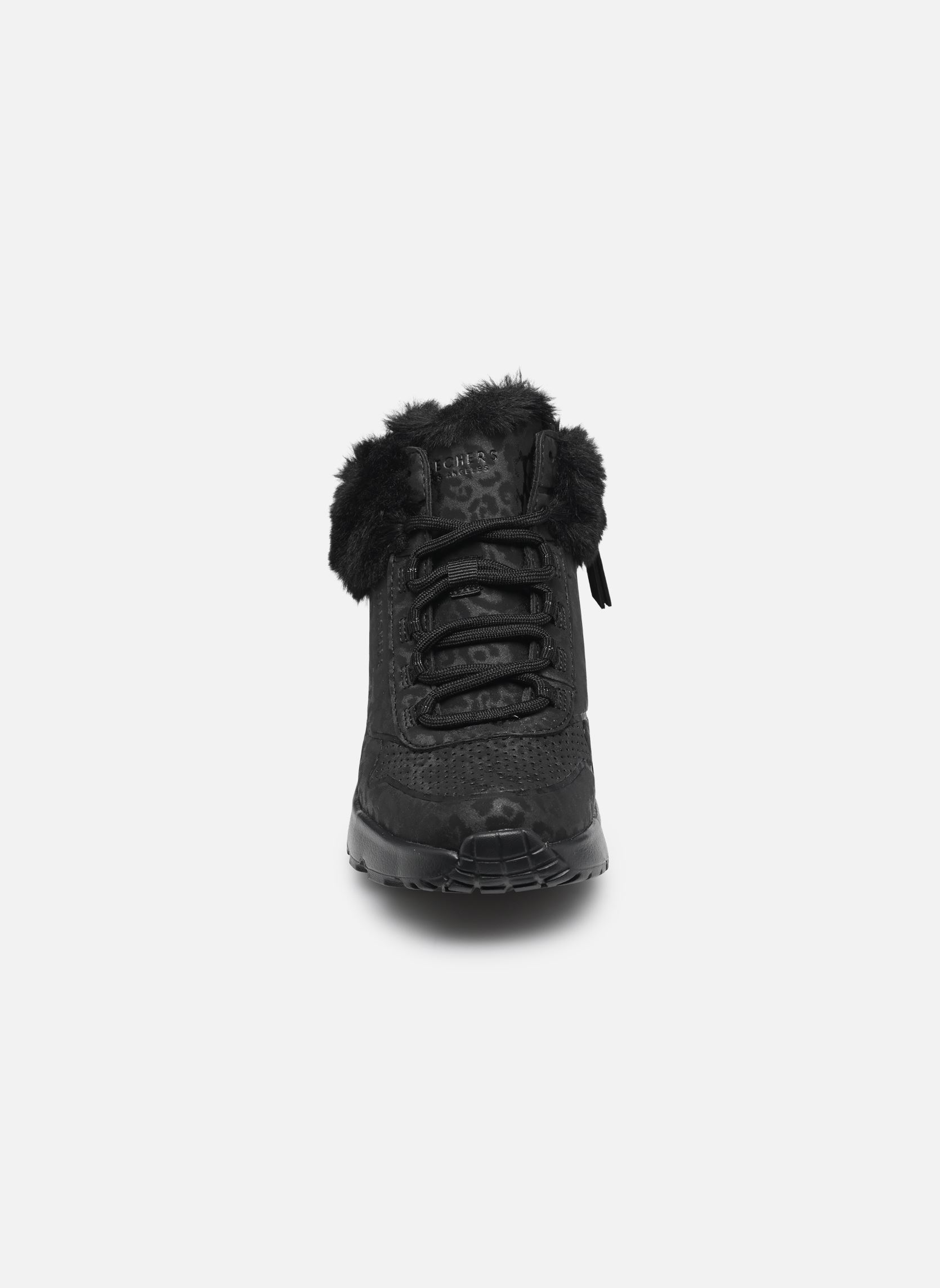 Baskets hautes Uno Lite - Cozy Leopard fille noir Skechers Baskets hautes Uno Lite - Cozy Leopard fille noir BBK