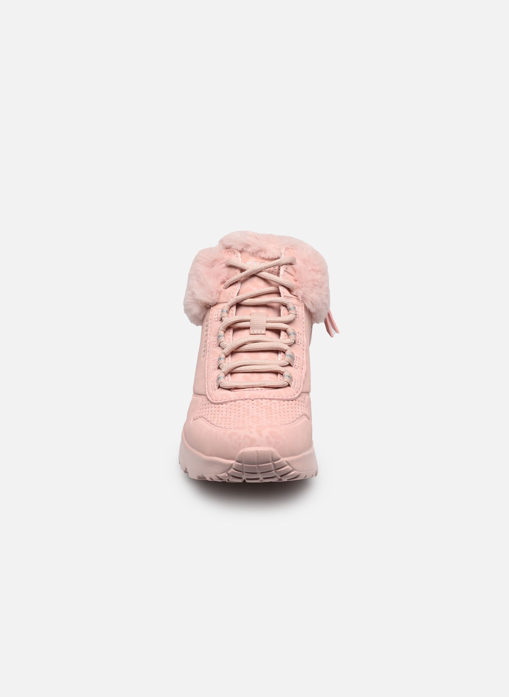 Hoge sneakers Uno Lite - Cozy Leopard meisjes roze Skechers Hoge sneakers Uno Lite - Cozy Leopard meisjes roze BLSH