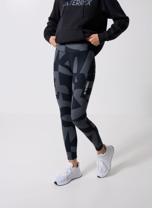 adidas performance Leggings W Mt Tights Aop damen schwarz
