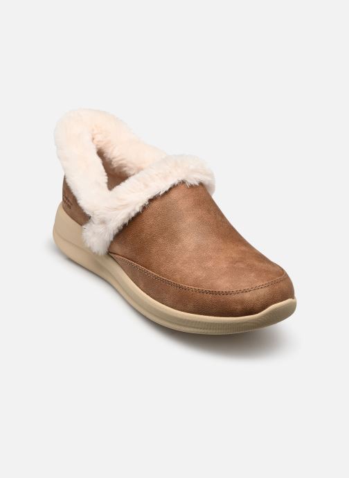Skechers Chaussons SLIP-INS - Cozy Escape femme marron