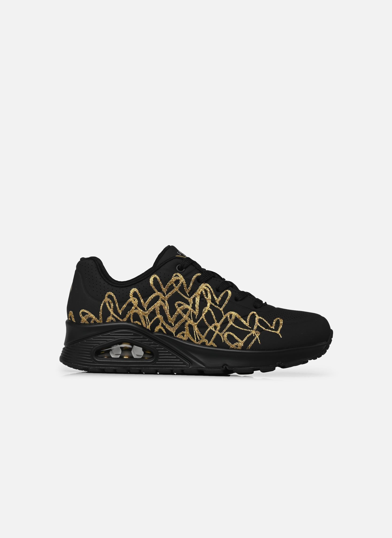 Sneakers Uno - Golden Heart Goldcrown donna nero Skechers Sneakers Uno - Golden Heart Goldcrown donna nero BKGD