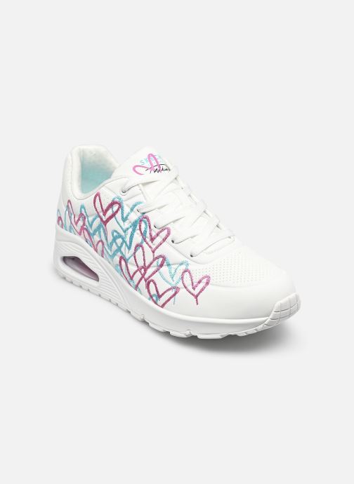 Skechers Sneaker Uno - Golden Heart Goldcrown damen weiß