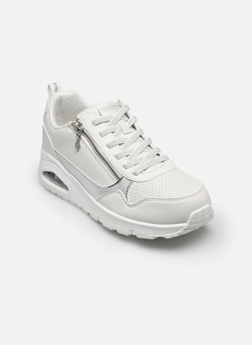 Skechers Sneakers Uno- Metallic Sliders dames wit