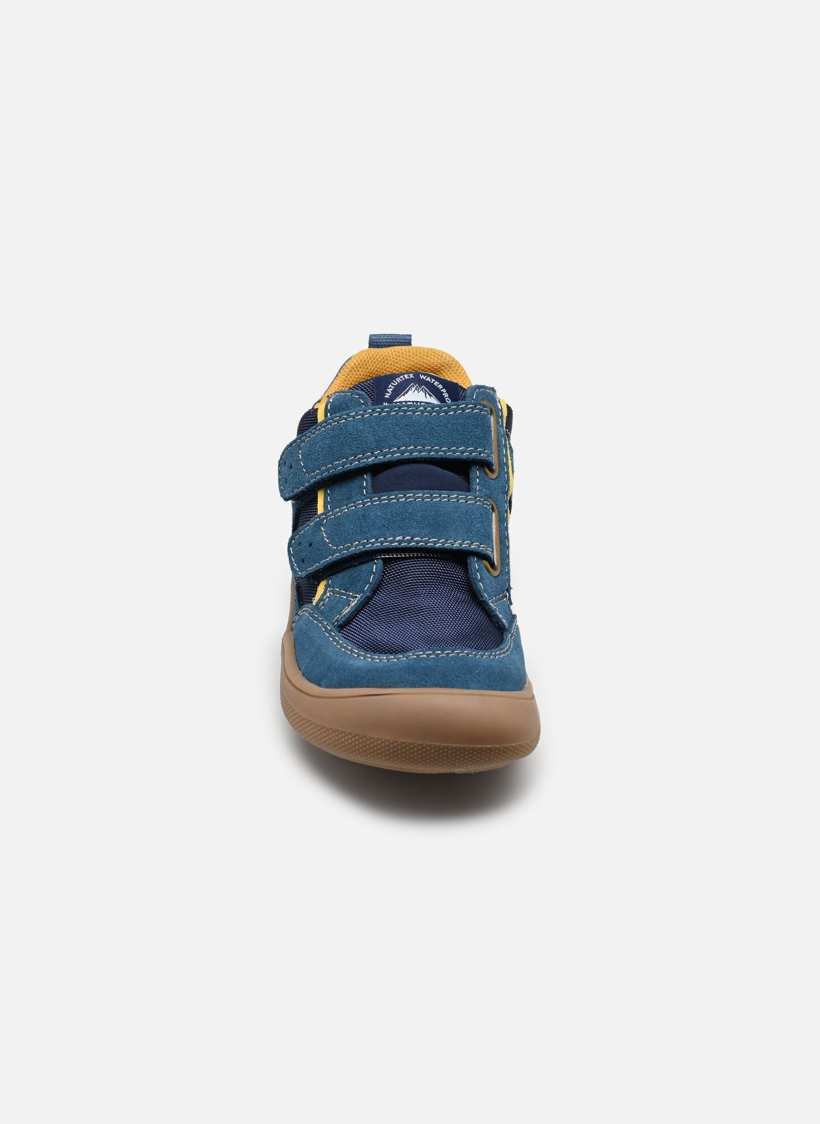 Niedrige Sneaker Kesy high wp. Barefoot jungen blau Naturino Niedrige Sneaker Kesy high wp. Barefoot jungen blau SUEDE/FABRIC LIN.SPINA STORM N