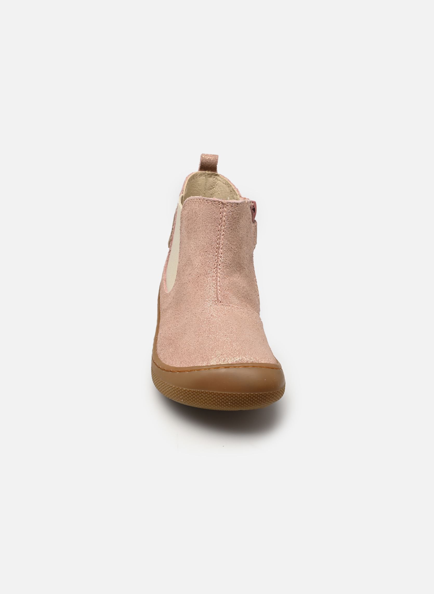 Stiefeletten / Ankle Boots Glitty Barefoot mädchen rosa Naturino Stiefeletten / Ankle Boots Glitty Barefoot mädchen rosa SUEDE GLITTER PHARD