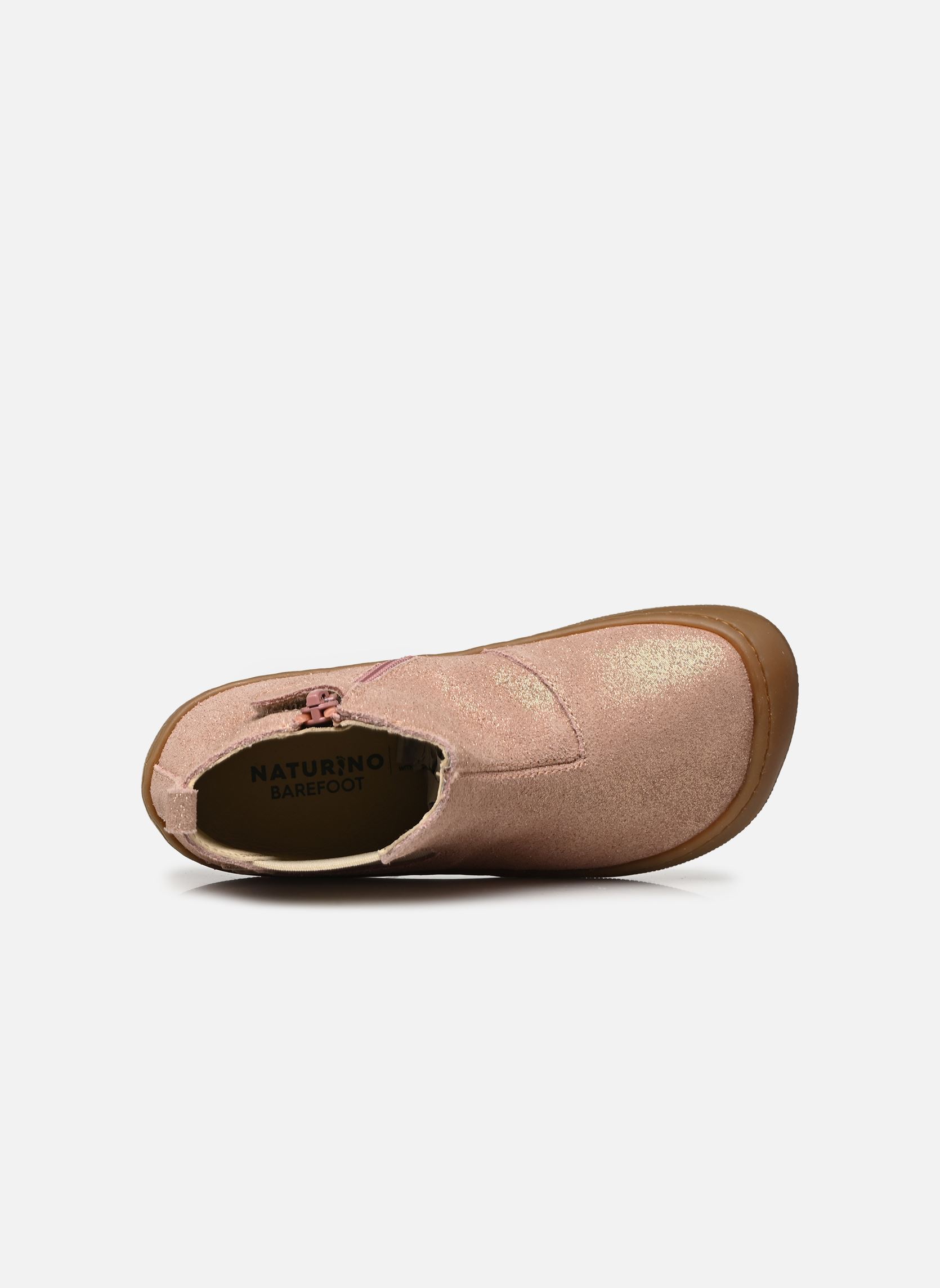 Stiefeletten / Ankle Boots Glitty Barefoot mädchen rosa Naturino Stiefeletten / Ankle Boots Glitty Barefoot mädchen rosa SUEDE GLITTER PHARD