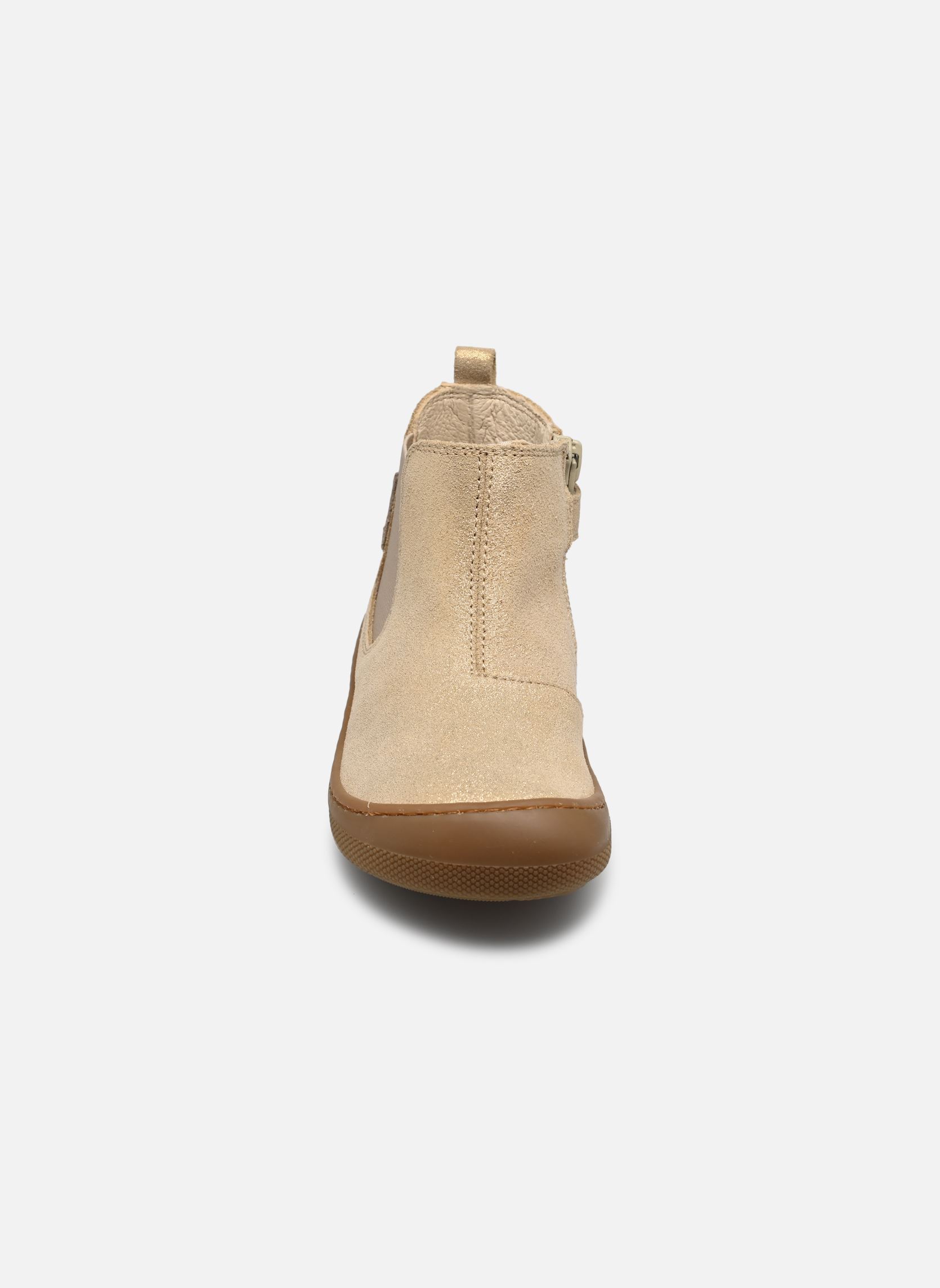 Bottines Glitty Barefoot fille or et bronze Naturino Bottines Glitty Barefoot fille or et bronze SUEDE GLITTER PLATINUM