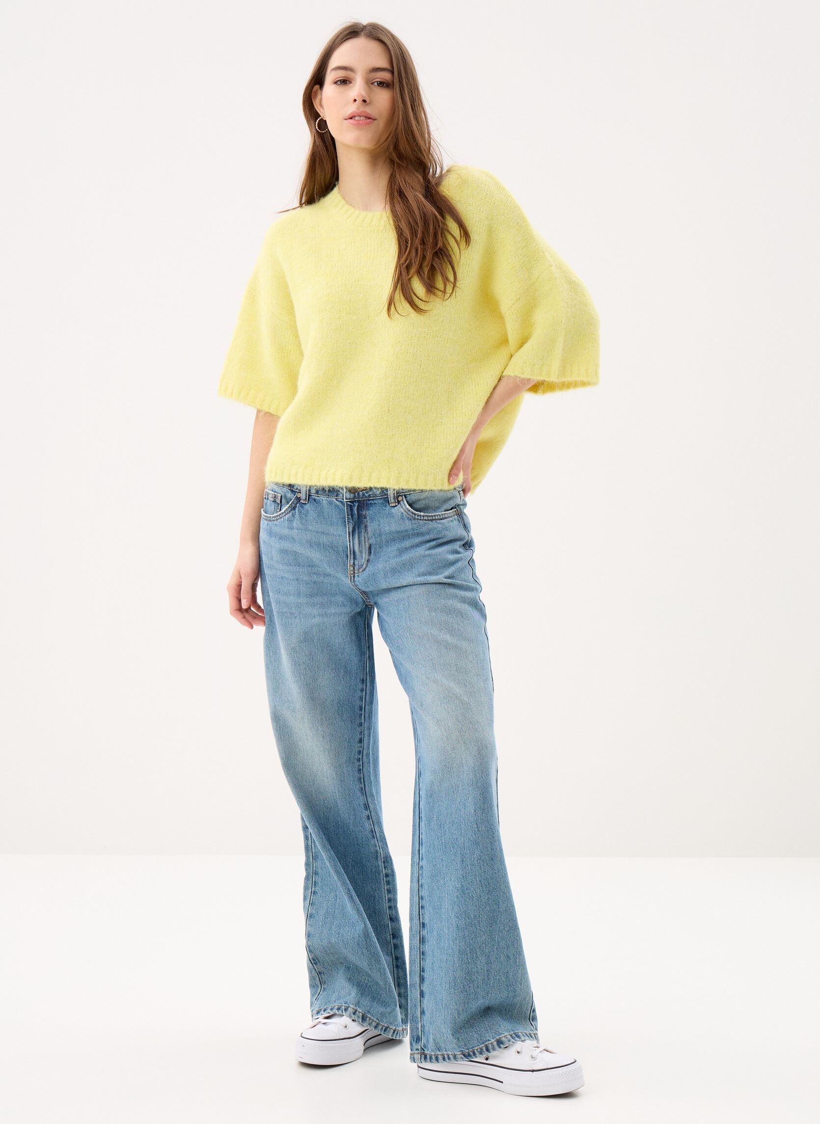 Pulls MANIA femme jaune MADE BY Pulls MANIA femme jaune Yellow Pear