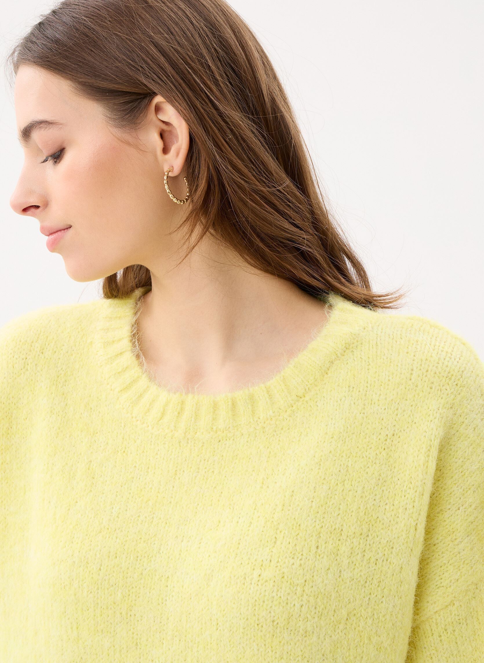 Pulls MANIA femme jaune MADE BY Pulls MANIA femme jaune Yellow Pear