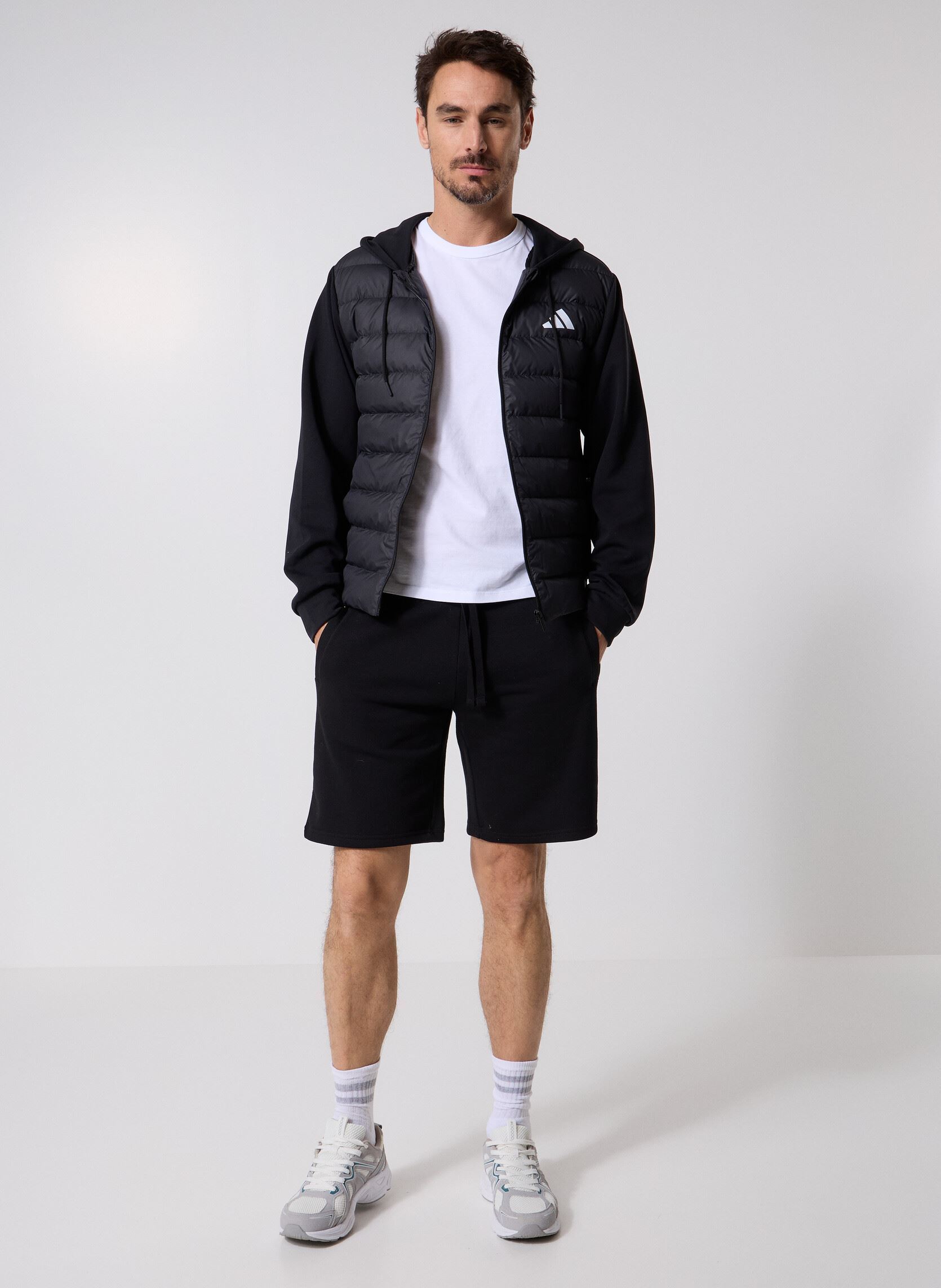 Vestes ESS LD HYB HD J homme noir adidas sportswear Vestes ESS LD HYB HD J homme noir BLACK