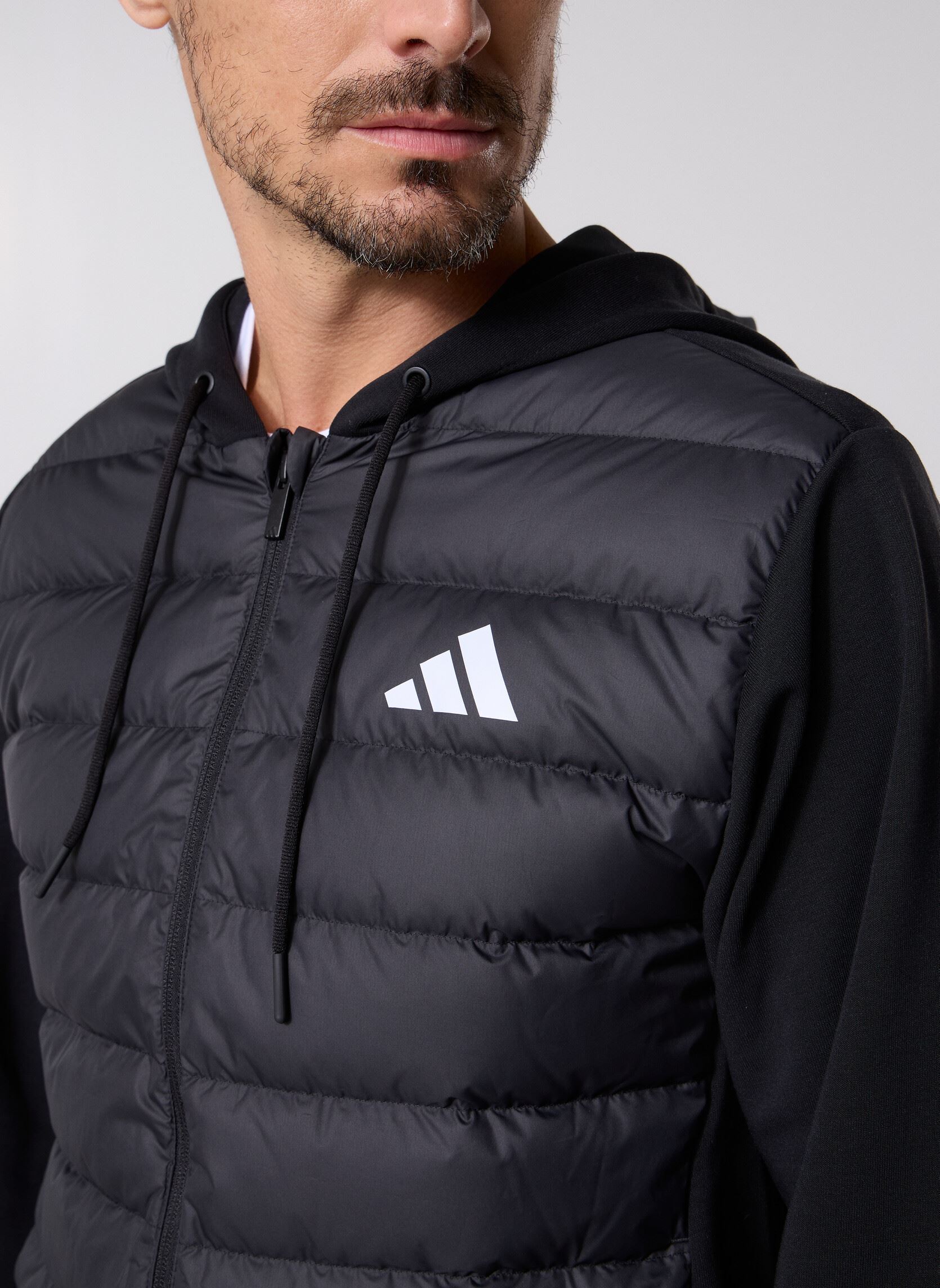 Vestes ESS LD HYB HD J homme noir adidas sportswear Vestes ESS LD HYB HD J homme noir BLACK