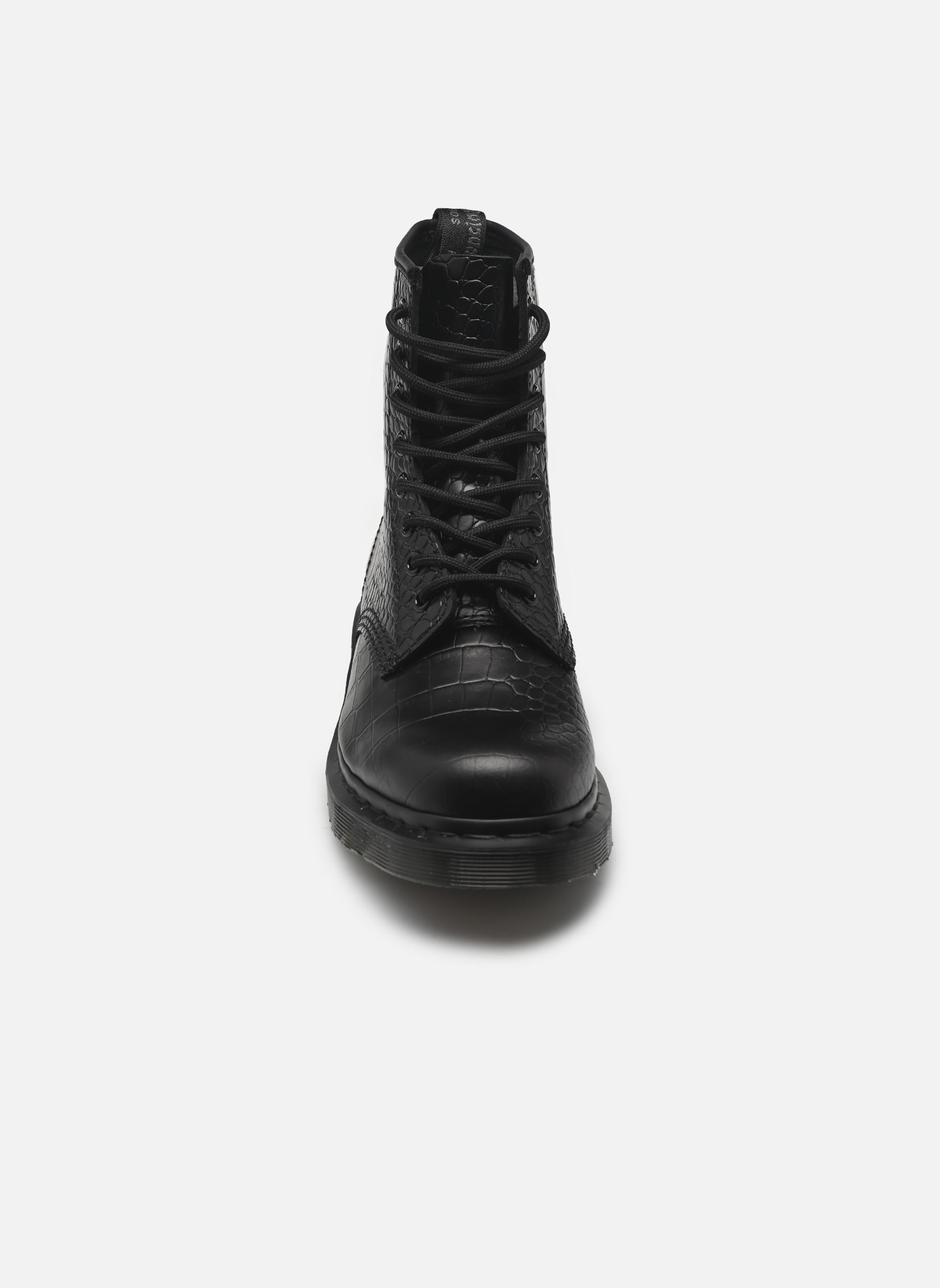 Bottines à lacets 1460 Croco femme noir Dr. Martens Bottines à lacets 1460 Croco femme noir BLACK ATLAS CROC EMBOSS