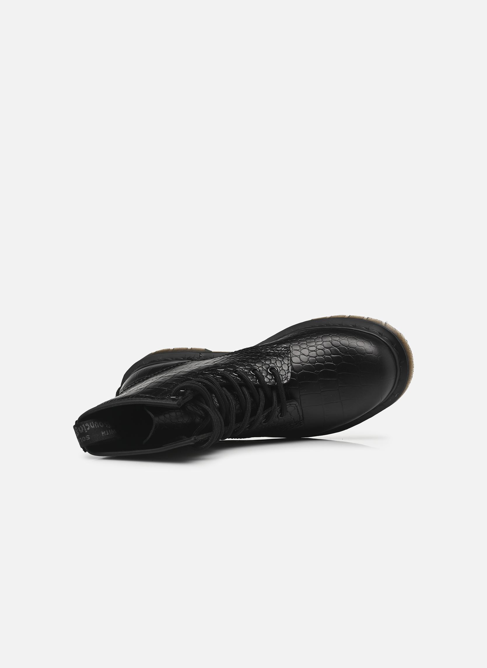 Bottines à lacets 1460 Croco femme noir Dr. Martens Bottines à lacets 1460 Croco femme noir BLACK ATLAS CROC EMBOSS