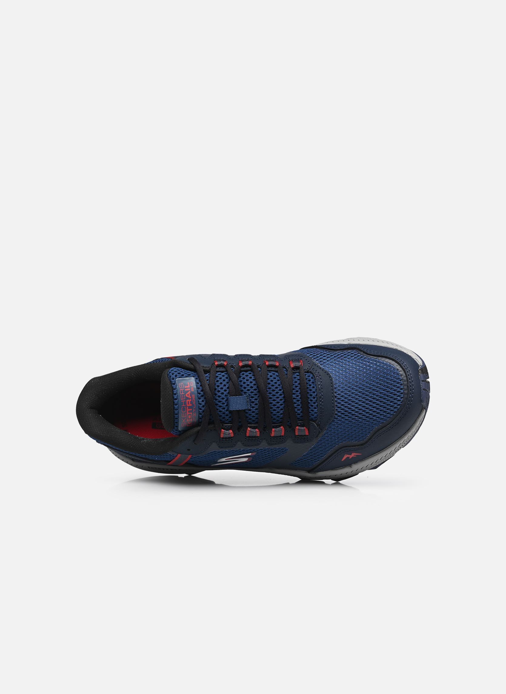Sneakers Trail Air Mesh Lace Up W/ Lea heren blauw Skechers Sneakers Trail Air Mesh Lace Up W/ Lea heren blauw NVRD