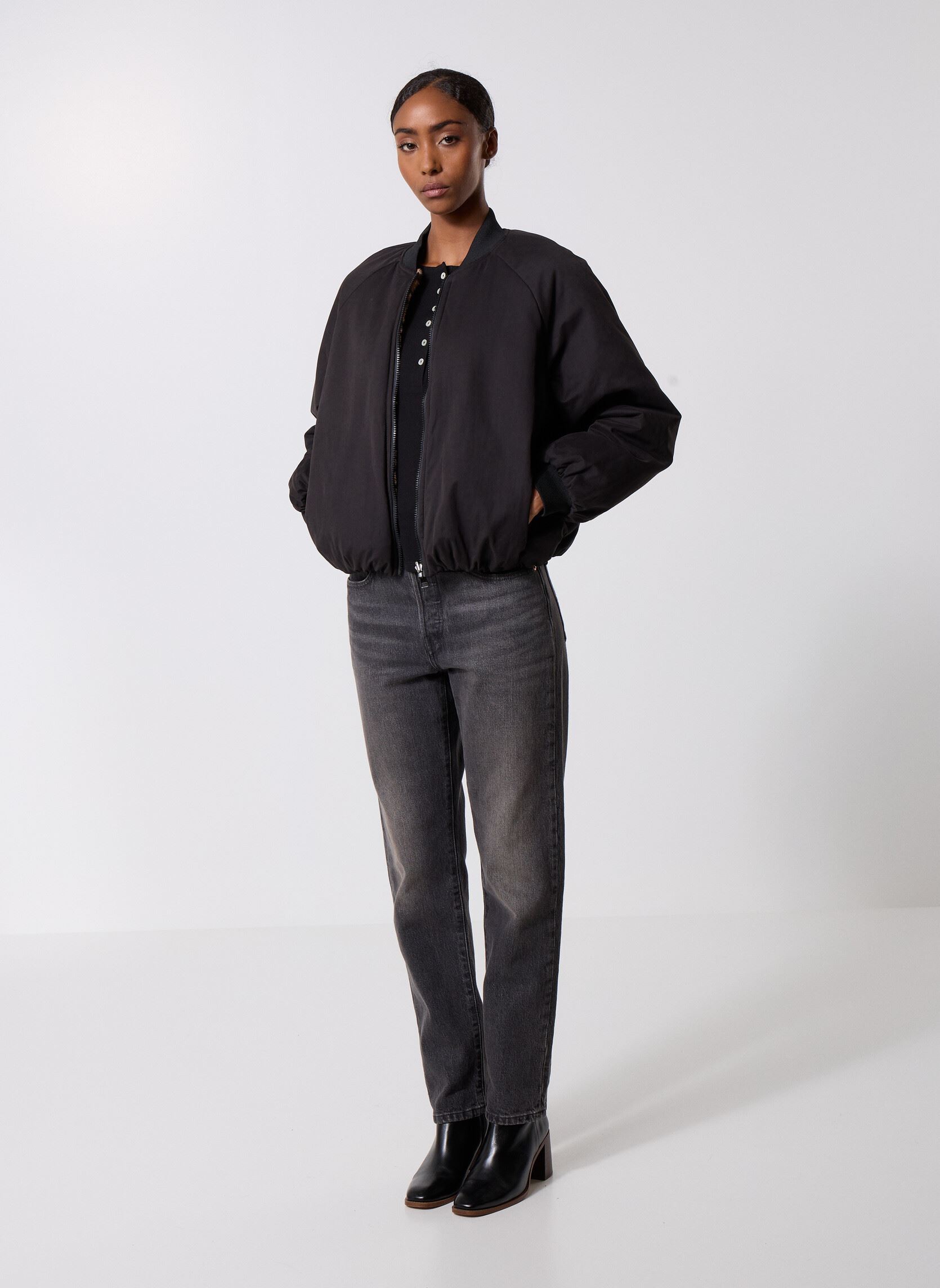 Blousons FK-GP-ELFE femme noir La Fée Maraboutée Blousons FK-GP-ELFE femme noir Noir