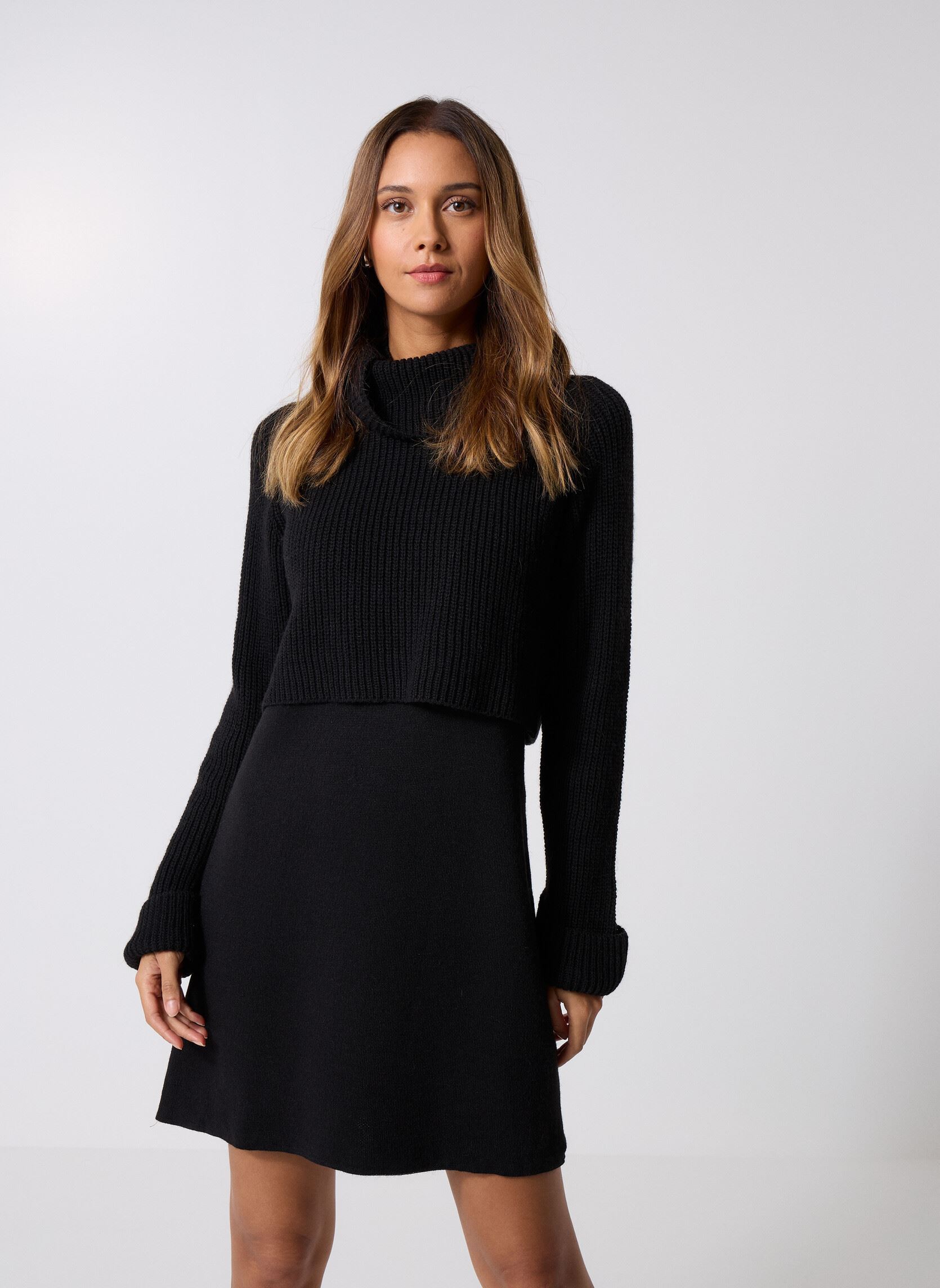 Robes FK-RO-EXILIA femme noir La Fée Maraboutée Robes FK-RO-EXILIA femme noir NOIR