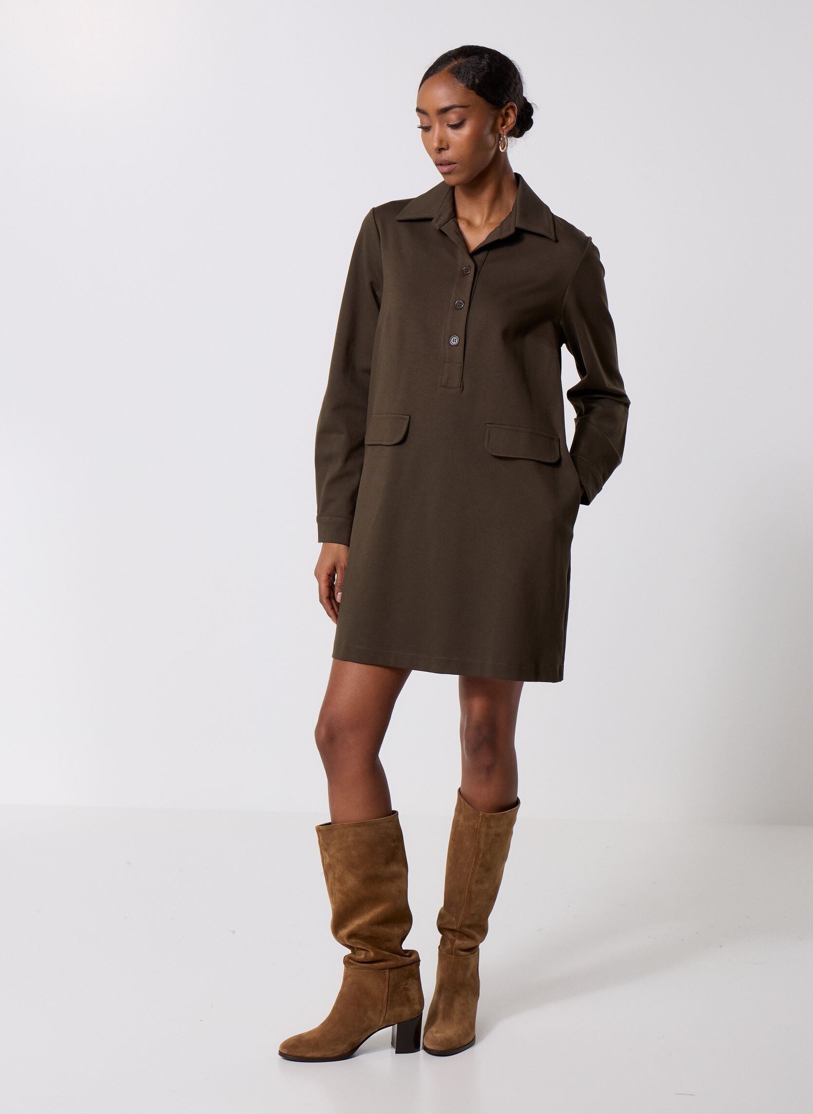Kleider FK-RO-ELDREN-M damen braun La Fée Maraboutée Kleider FK-RO-ELDREN-M damen braun BAOBAB