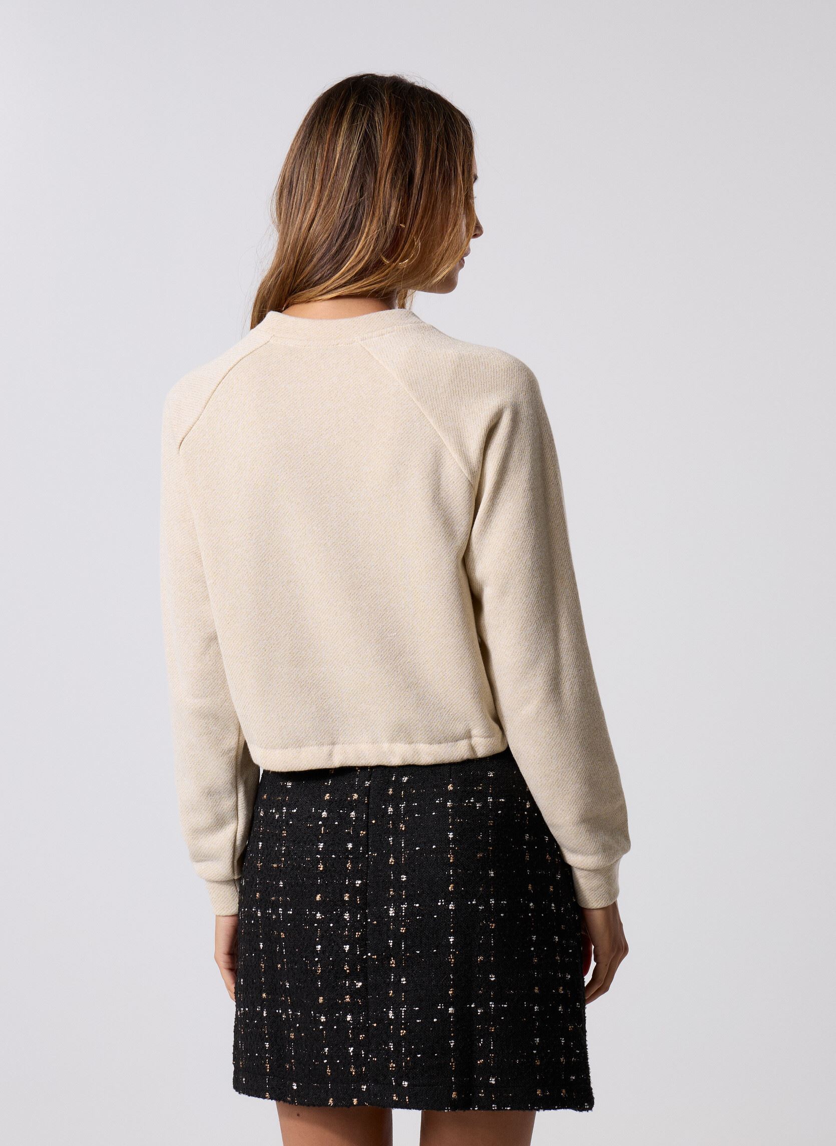 Sweater FK-TS-EUNICE dames wit La Fée Maraboutée Sweater FK-TS-EUNICE dames wit Ecru