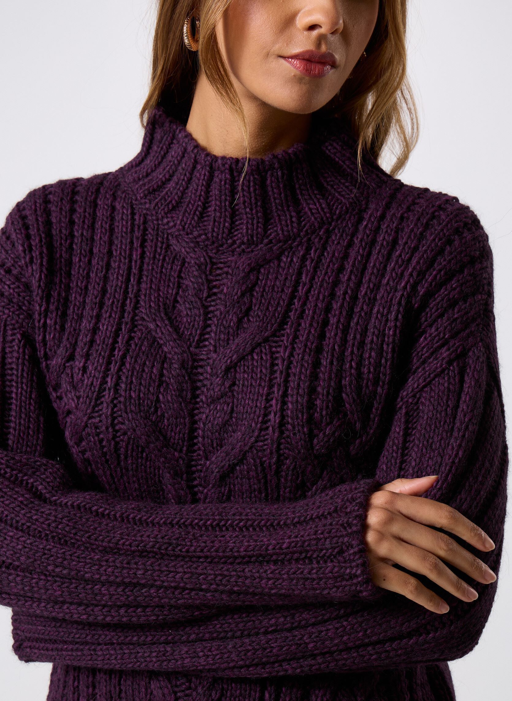 Pulls FK-PU-EXILIO femme violet La Fée Maraboutée Pulls FK-PU-EXILIO femme violet CASSIS