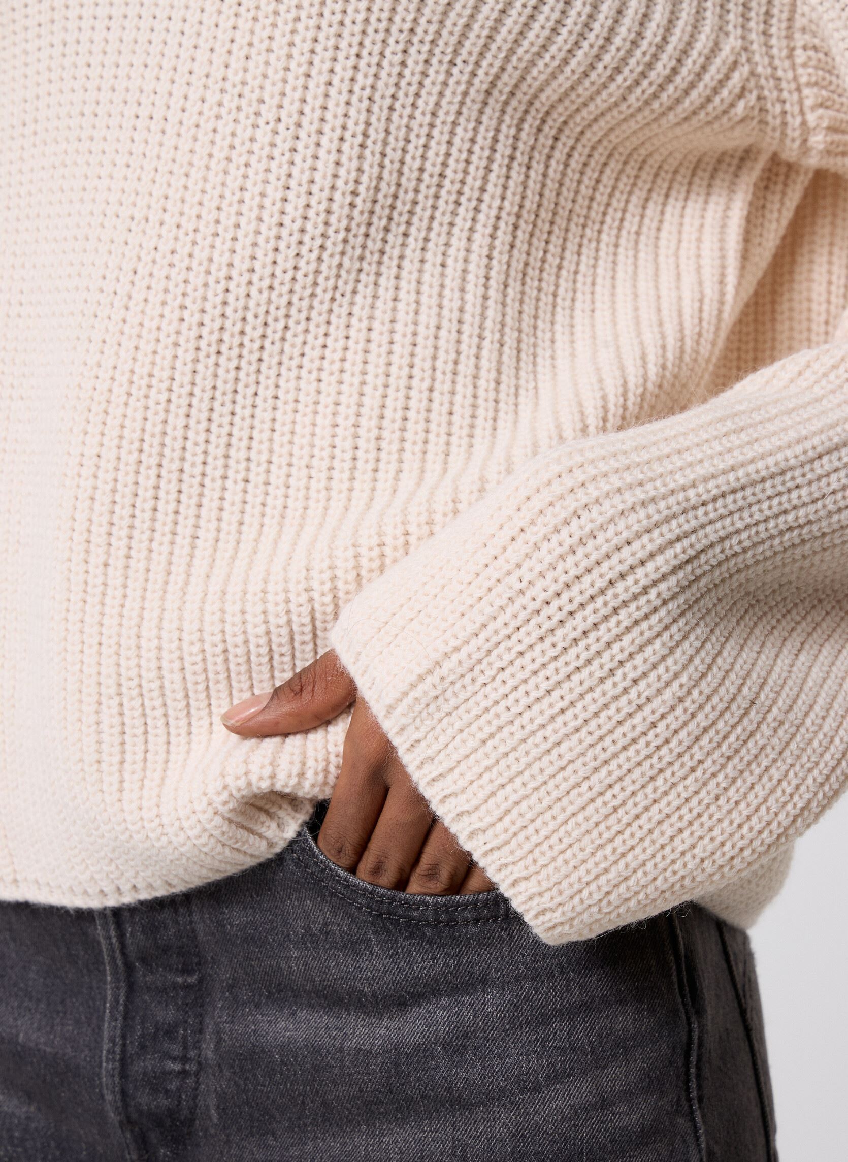 Pulls FK-PU-EBAHI femme blanc La Fée Maraboutée Pulls FK-PU-EBAHI femme blanc Ecru