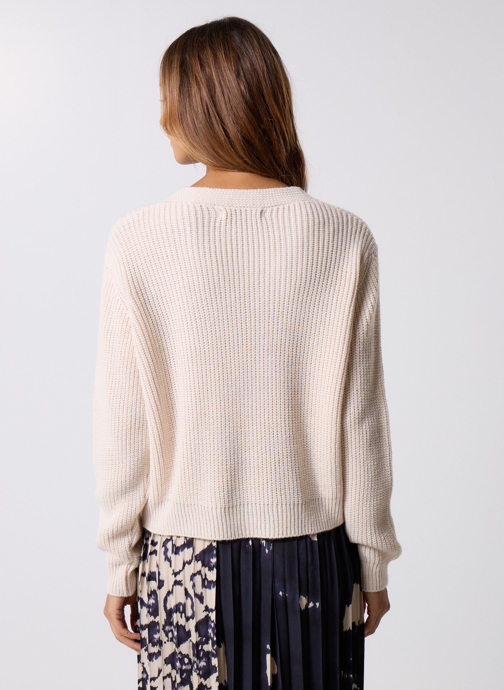 Pullover FK-PU-EZUJA damen weiß La Fée Maraboutée Pullover FK-PU-EZUJA damen weiß Ecru