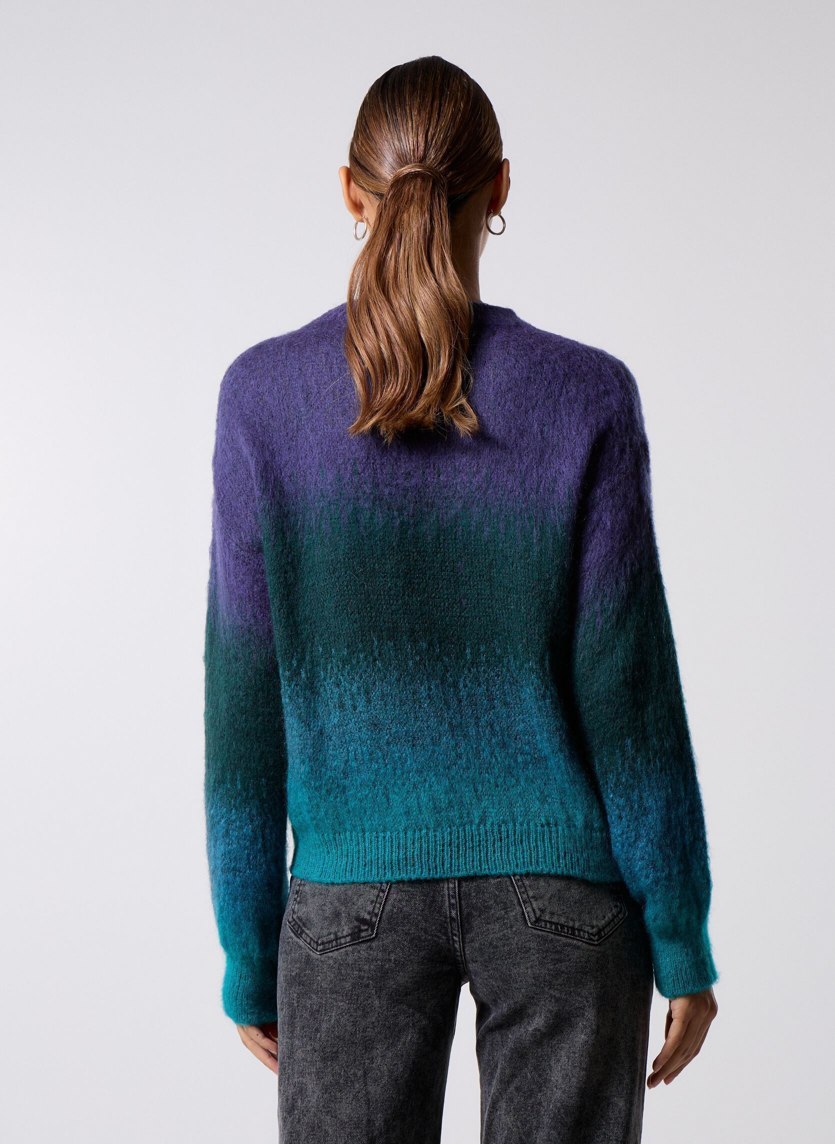 Pulls FK-PU-ERZIAN femme bleu La Fée Maraboutée Pulls FK-PU-ERZIAN femme bleu Petrole