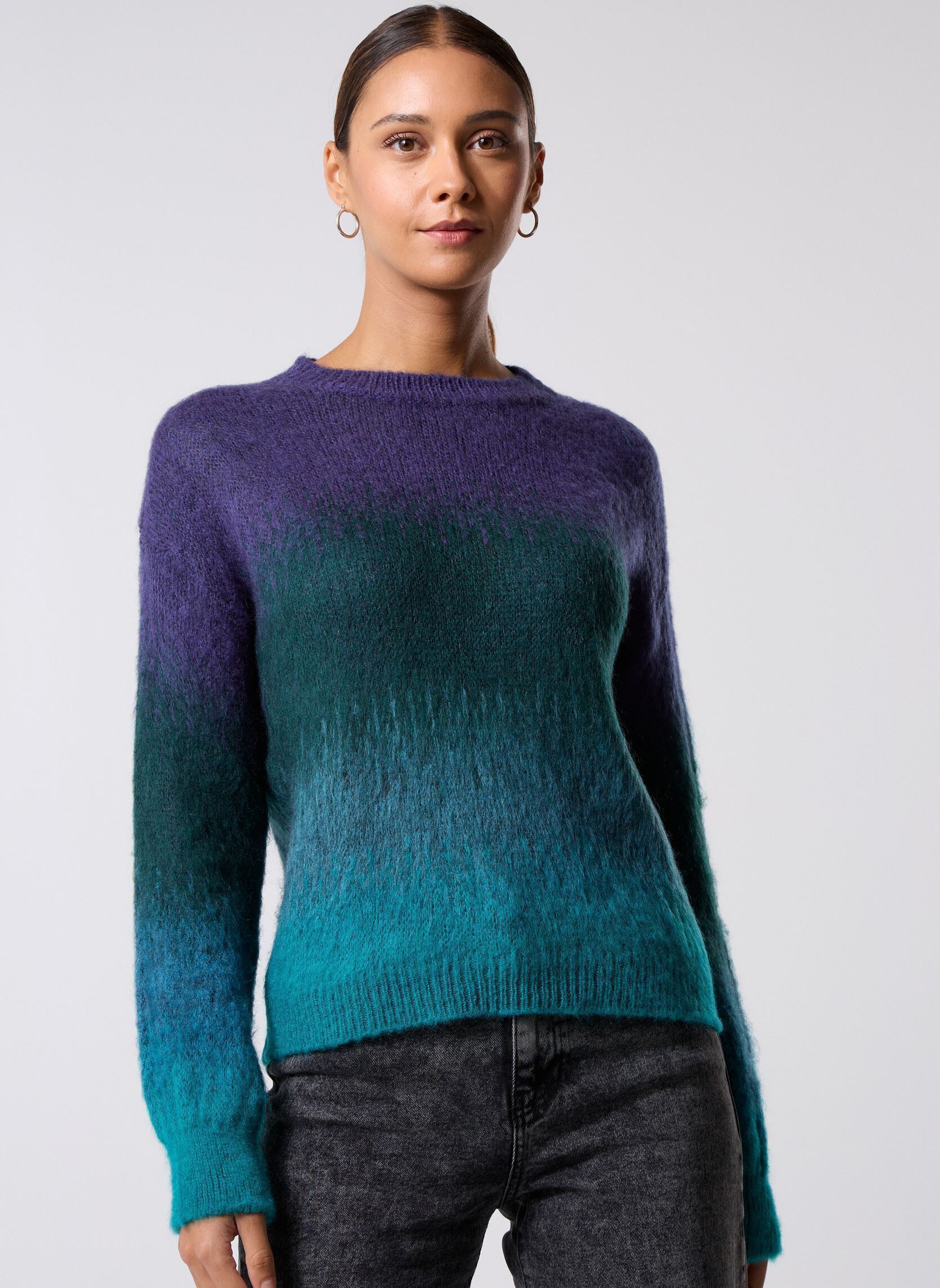 Pulls FK-PU-ERZIAN femme bleu La Fée Maraboutée Pulls FK-PU-ERZIAN femme bleu Petrole
