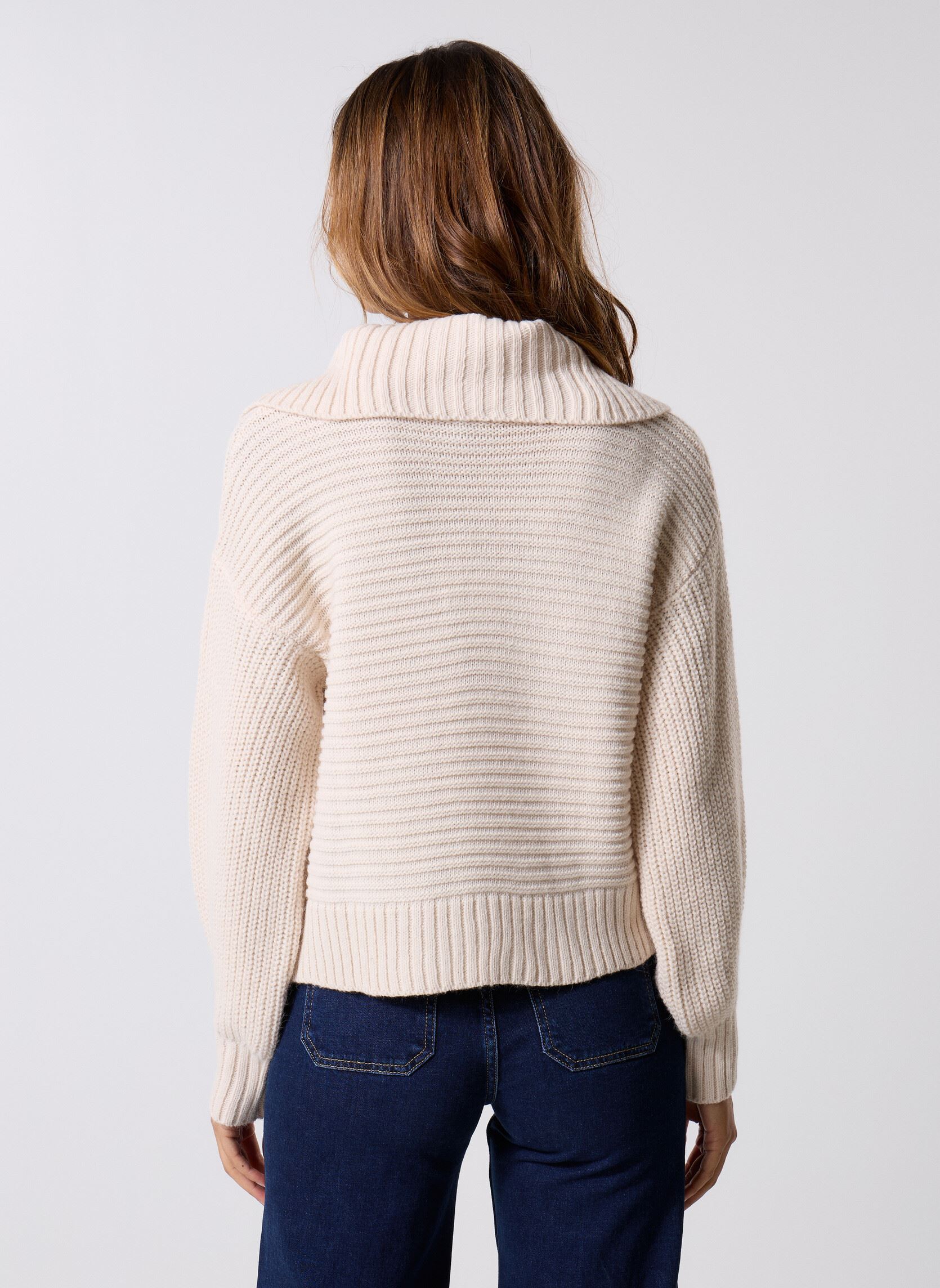 Pulls FK-PU-ERMITE femme blanc La Fée Maraboutée Pulls FK-PU-ERMITE femme blanc Ecru