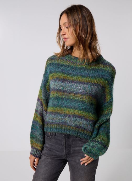 Pull La Fée Maraboutée Vert - Taille 38 - 50% Laine - Occasion Très Bon état - Idéal Pour L'hiver