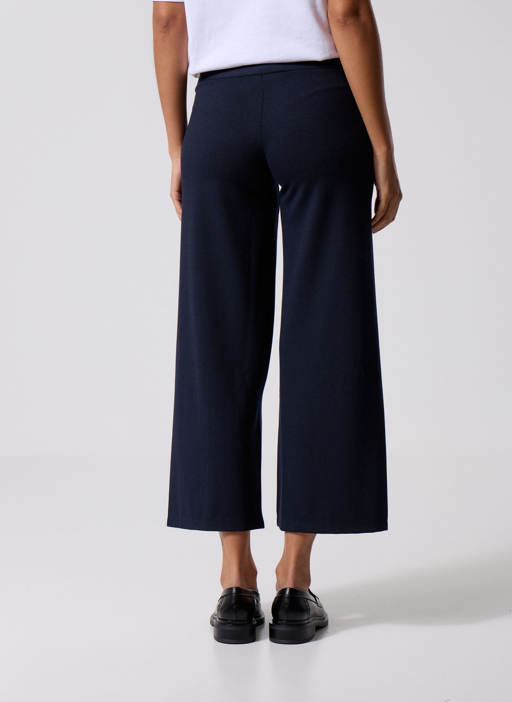 Pantalons droit FK-PA-EMIORA-R femme bleu La Fée Maraboutée Pantalons droit FK-PA-EMIORA-R femme bleu NAVY