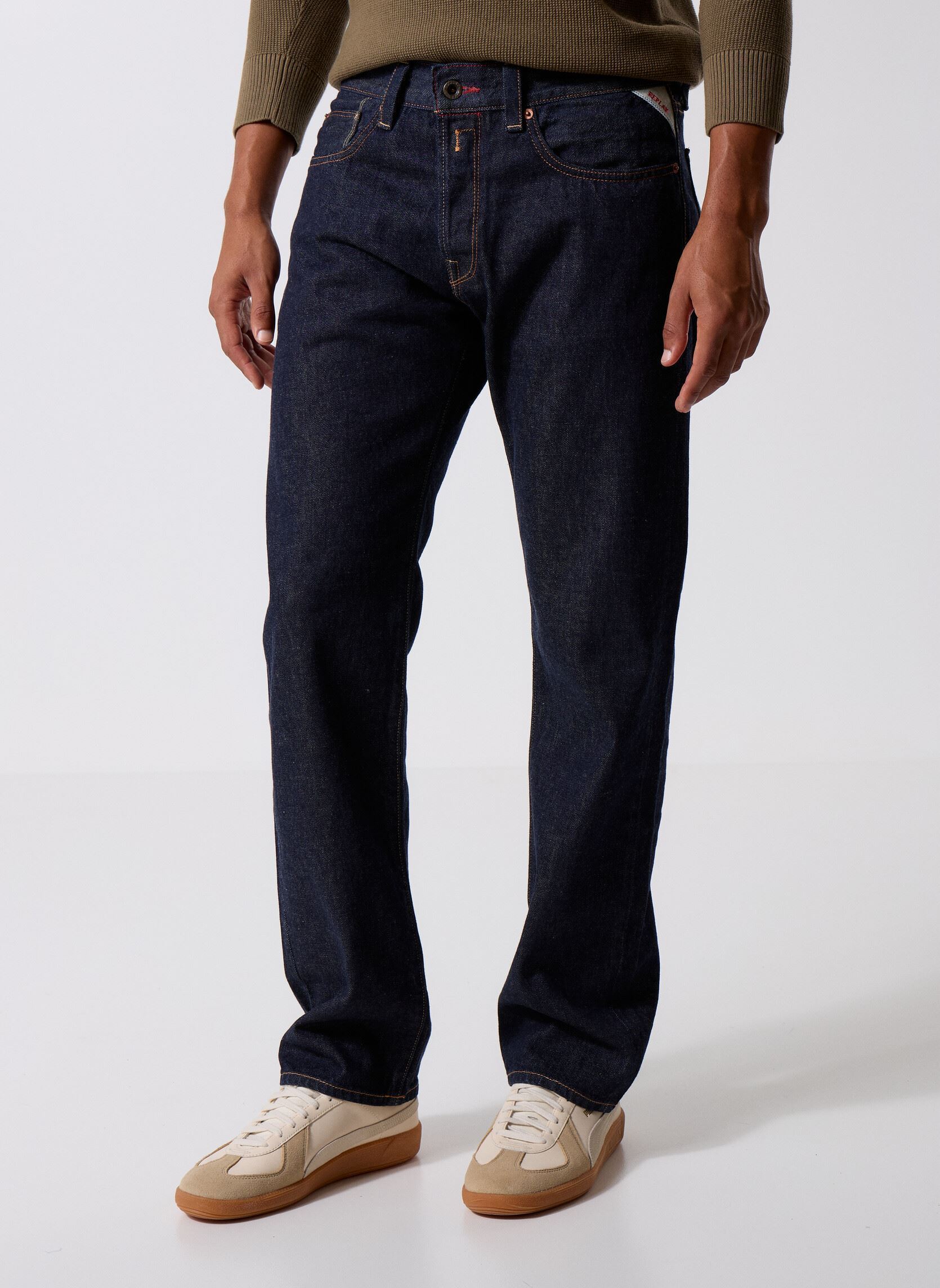 Vêtements Replay Pantalon DERYCK COUPE REGULAR Royal Eagle pour Accessoires