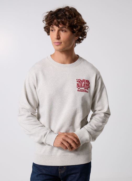 Replay Sweats Mesh Royal Eagle COUPE REGULAR homme gris