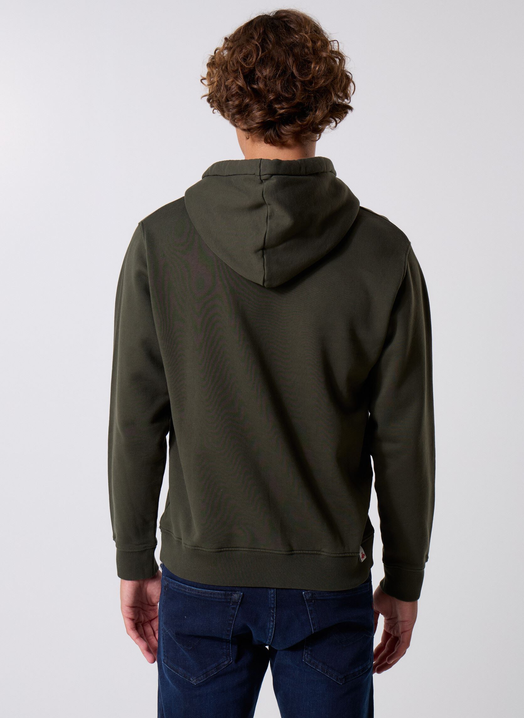 Sweats à capuche Mesh COUPE REGULAR homme vert Replay Sweats à capuche Mesh COUPE REGULAR homme vert MILITARY GREEN
